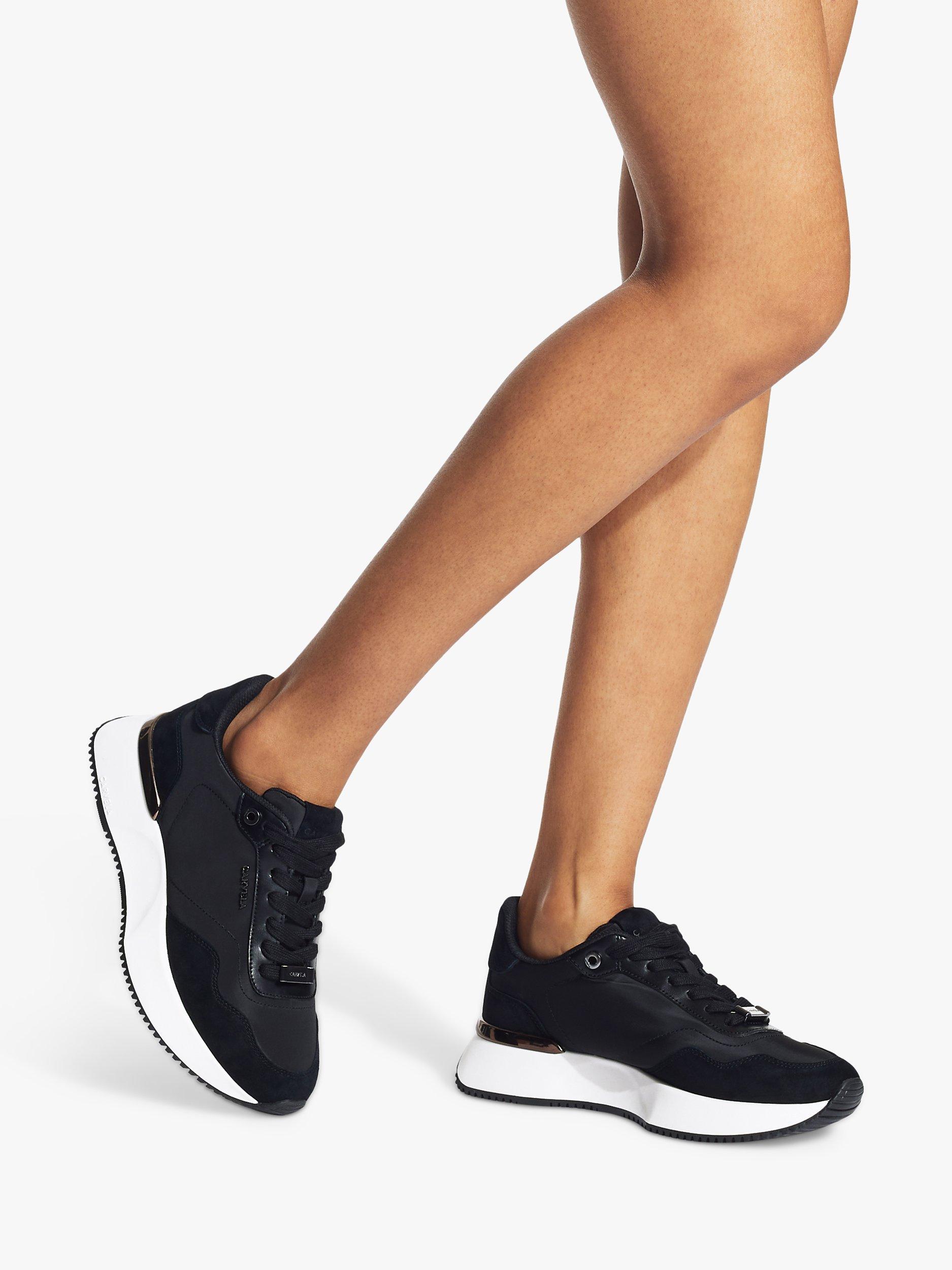 Carvela Flare Trainers, Black Black, 3
