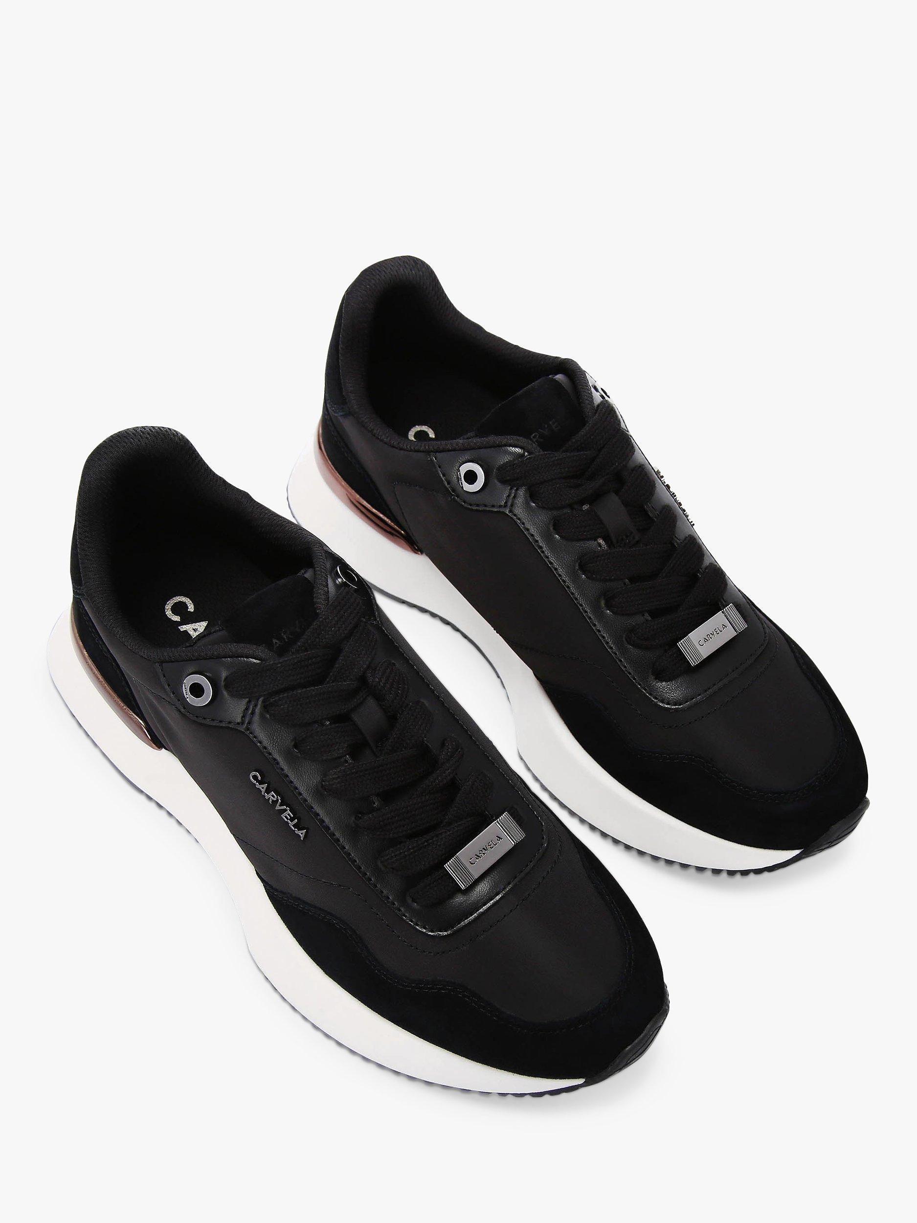 Carvela Flare Trainers, Black Black, 3