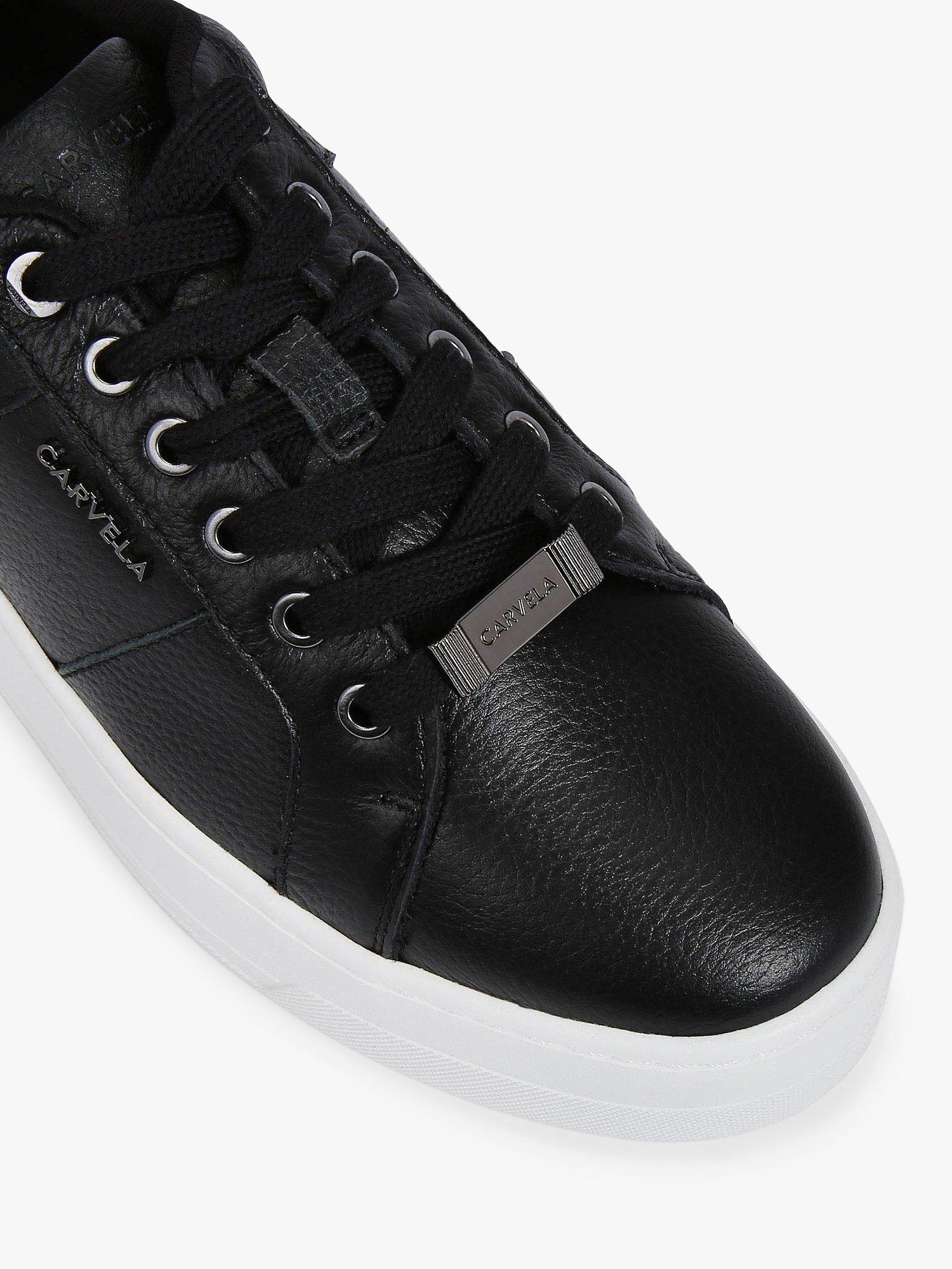 Carvela black trainers shop