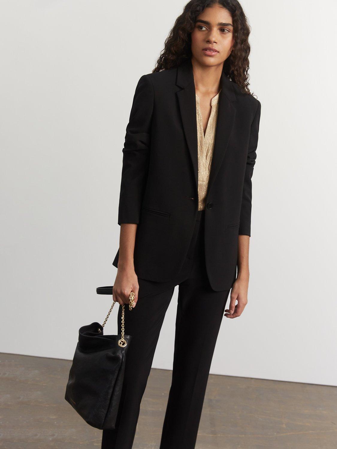 Gerard Darel Naureen Single Breasted Blazer, Black