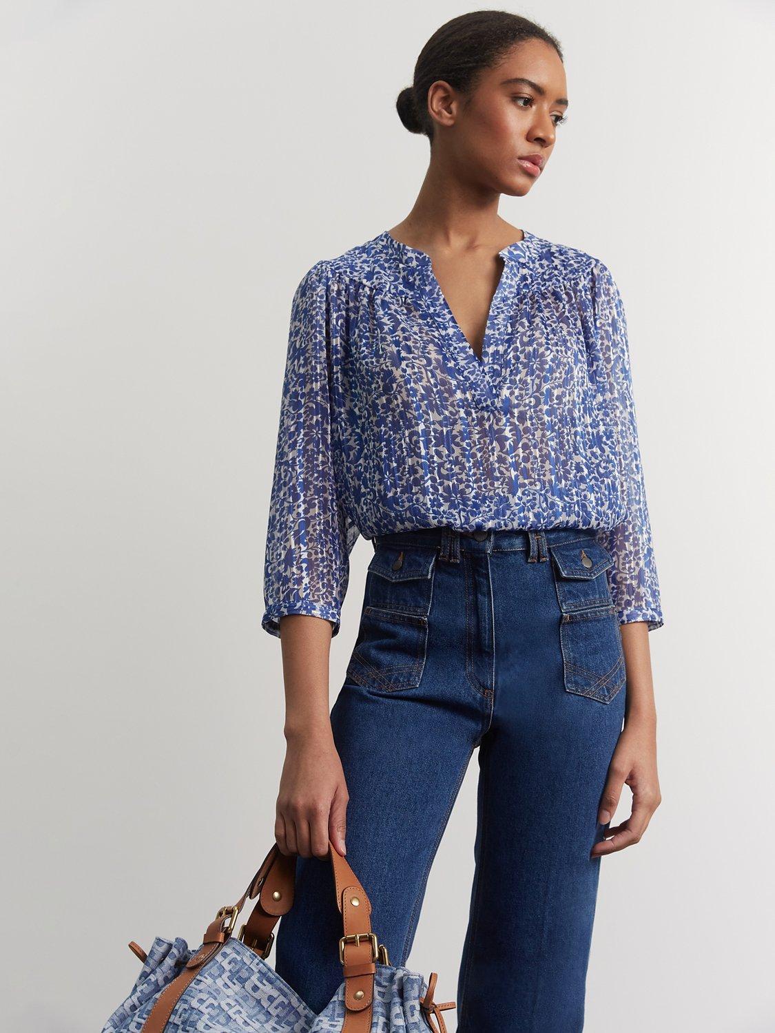 Gerard Darel Coco Blouse, Blue