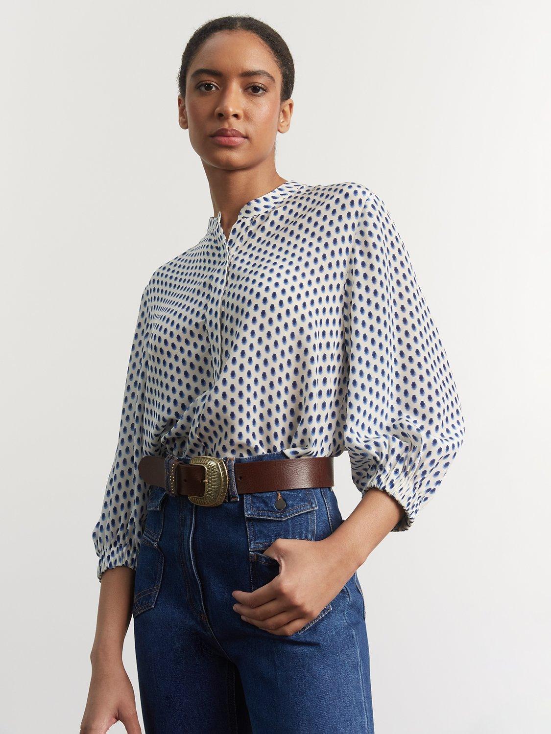 Gerard Darel Callysta Silk Blouse, Ink