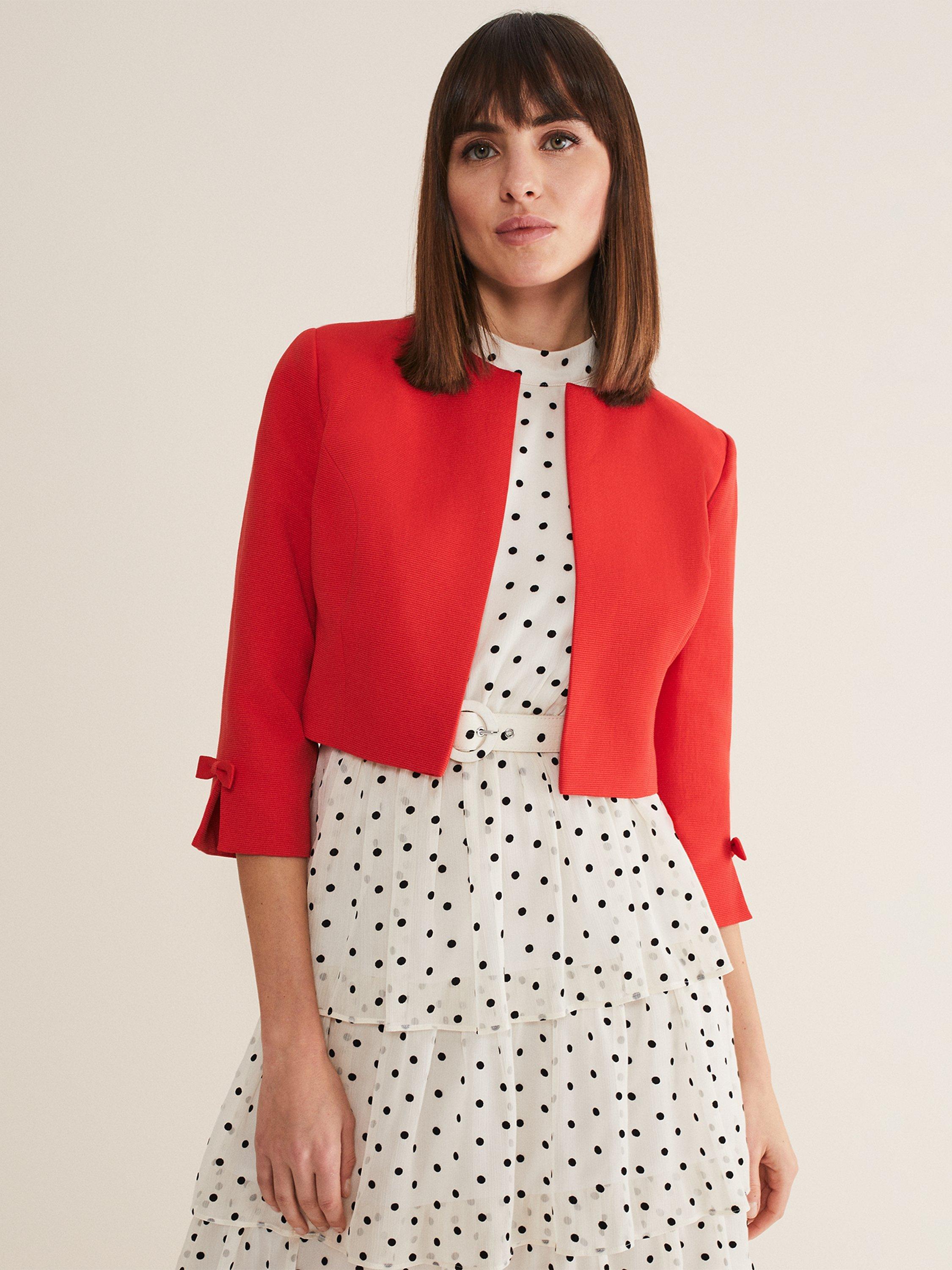 Phase Eight Zoele Sleeve Bow Detail Jacket