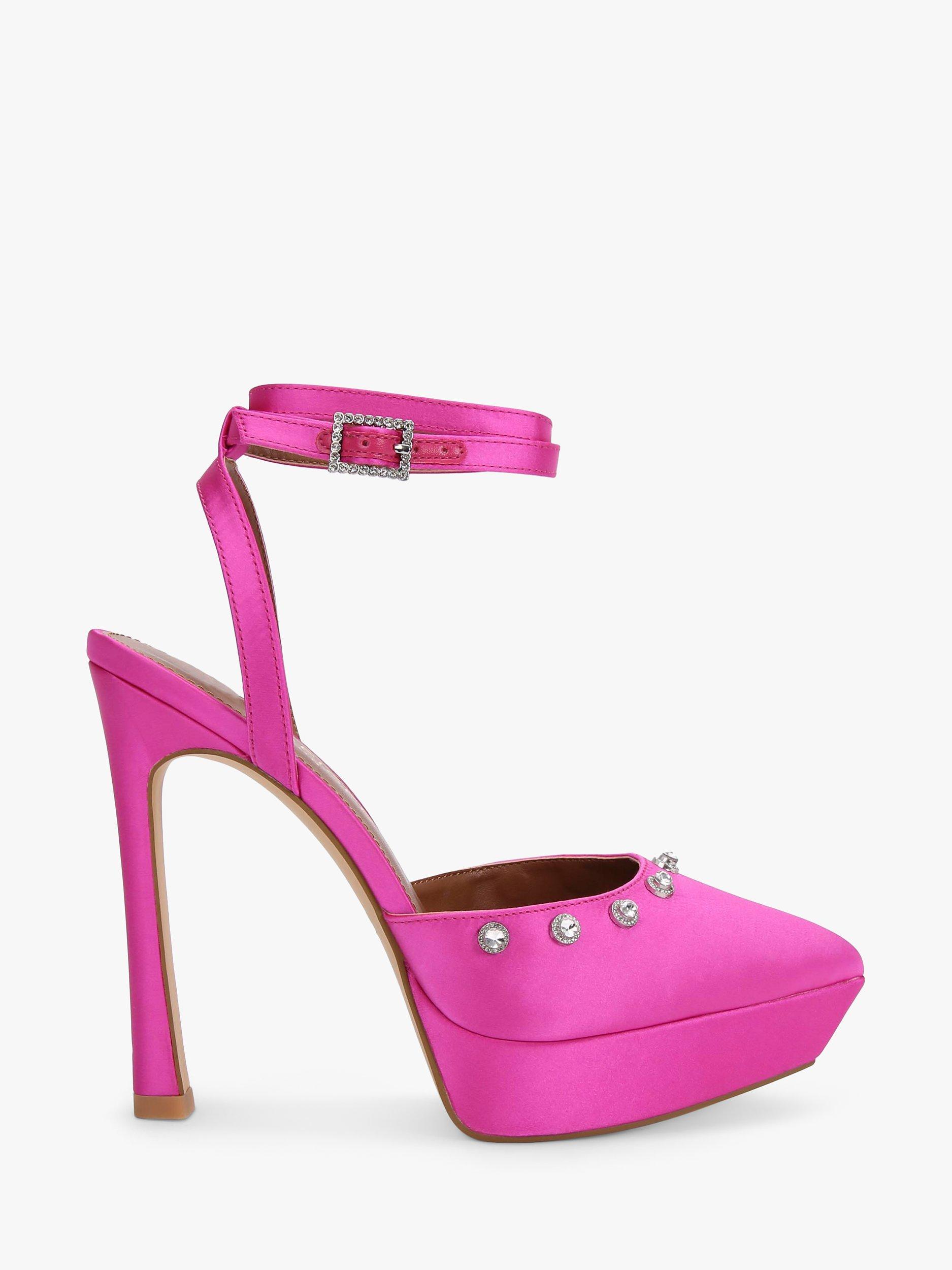 Kurt Geiger London Octavia Platform Heel Sandals, Pink Fuchsia