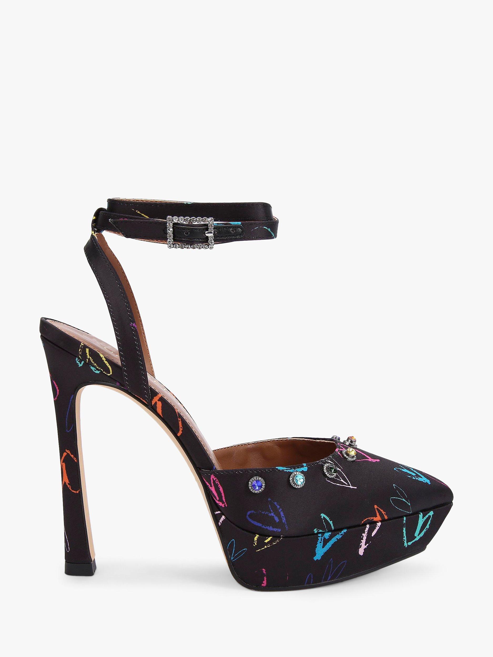 Kurt Geiger London Octavia Platform Heel Sandals, Black/Multi