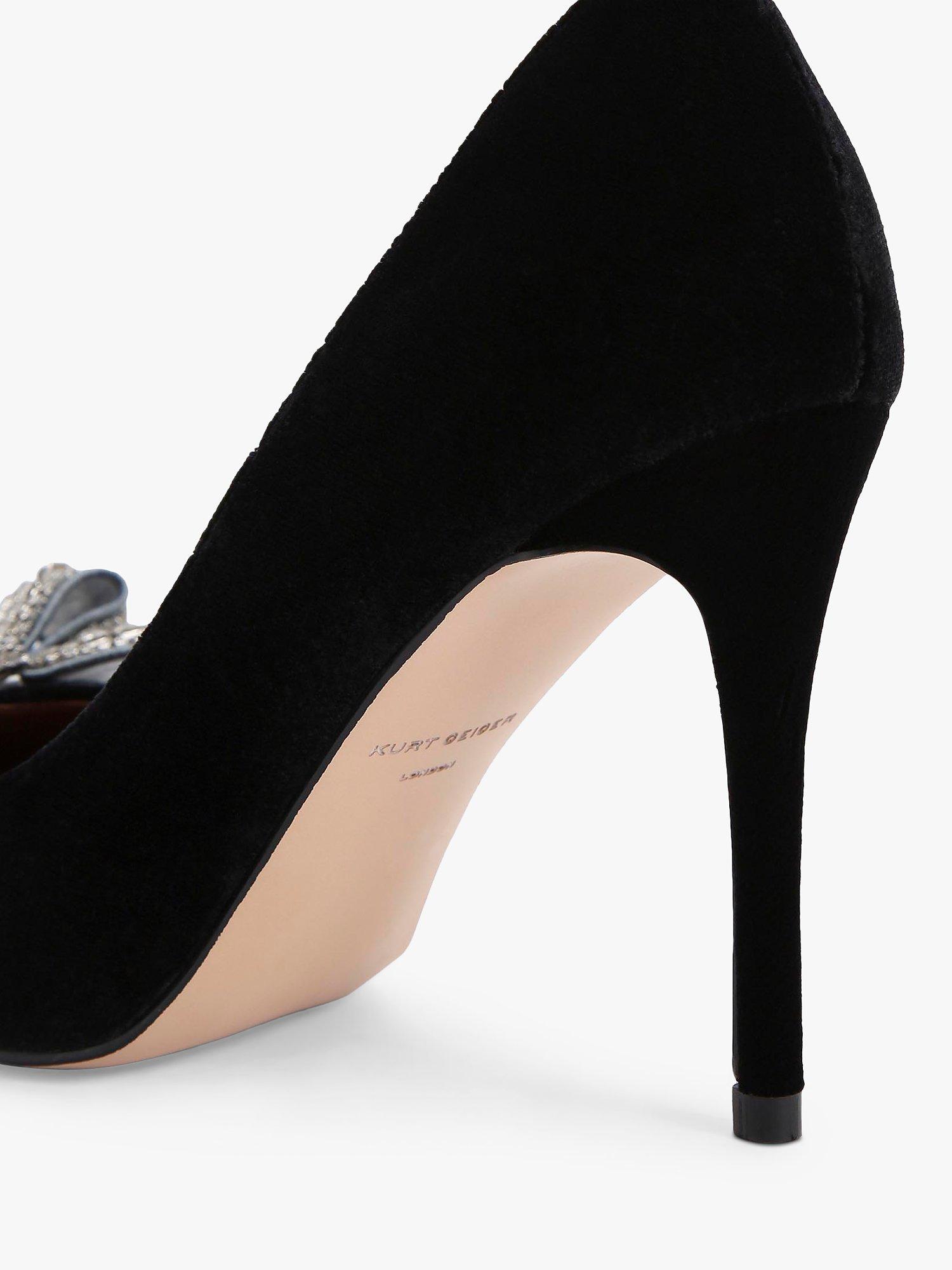 Product image 4 of 5, which shows Kurt Geiger London Belgravia Bow Court Shoes, Black, 3