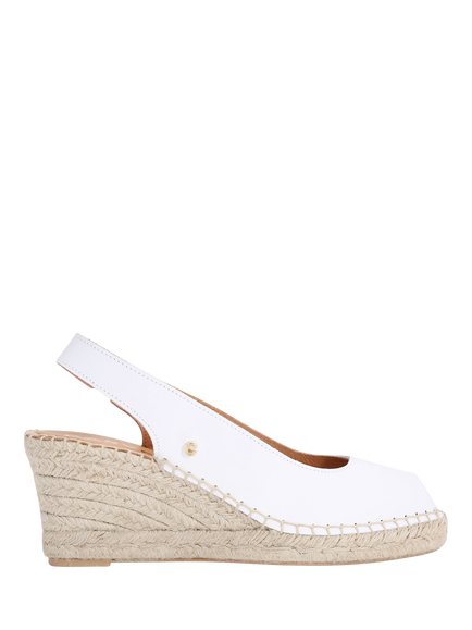 Carvela Sharon Espadrille Wedge Sandals, White, White