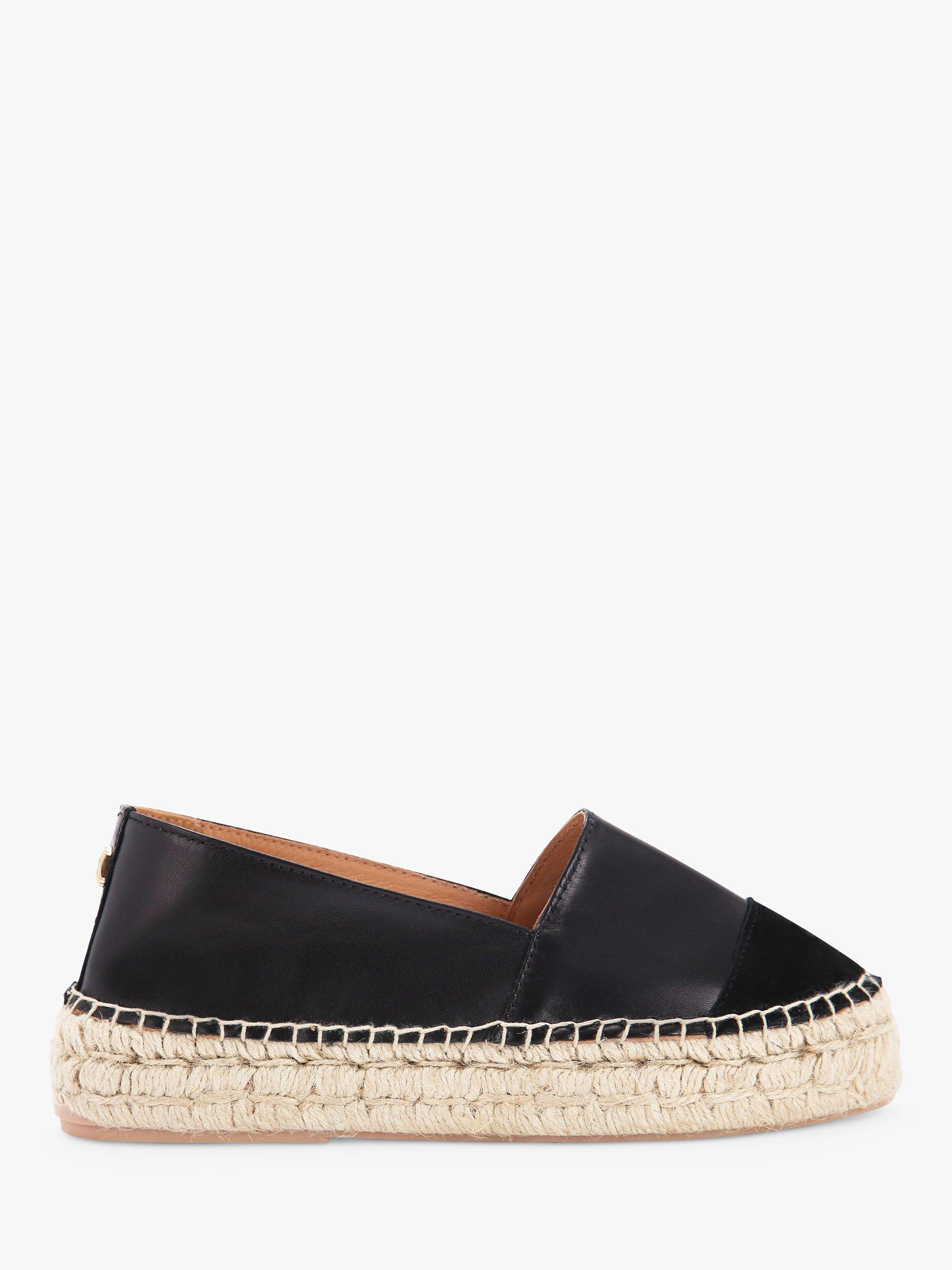 Carvela Siesta Flatform Espadrilles Shoes, Black