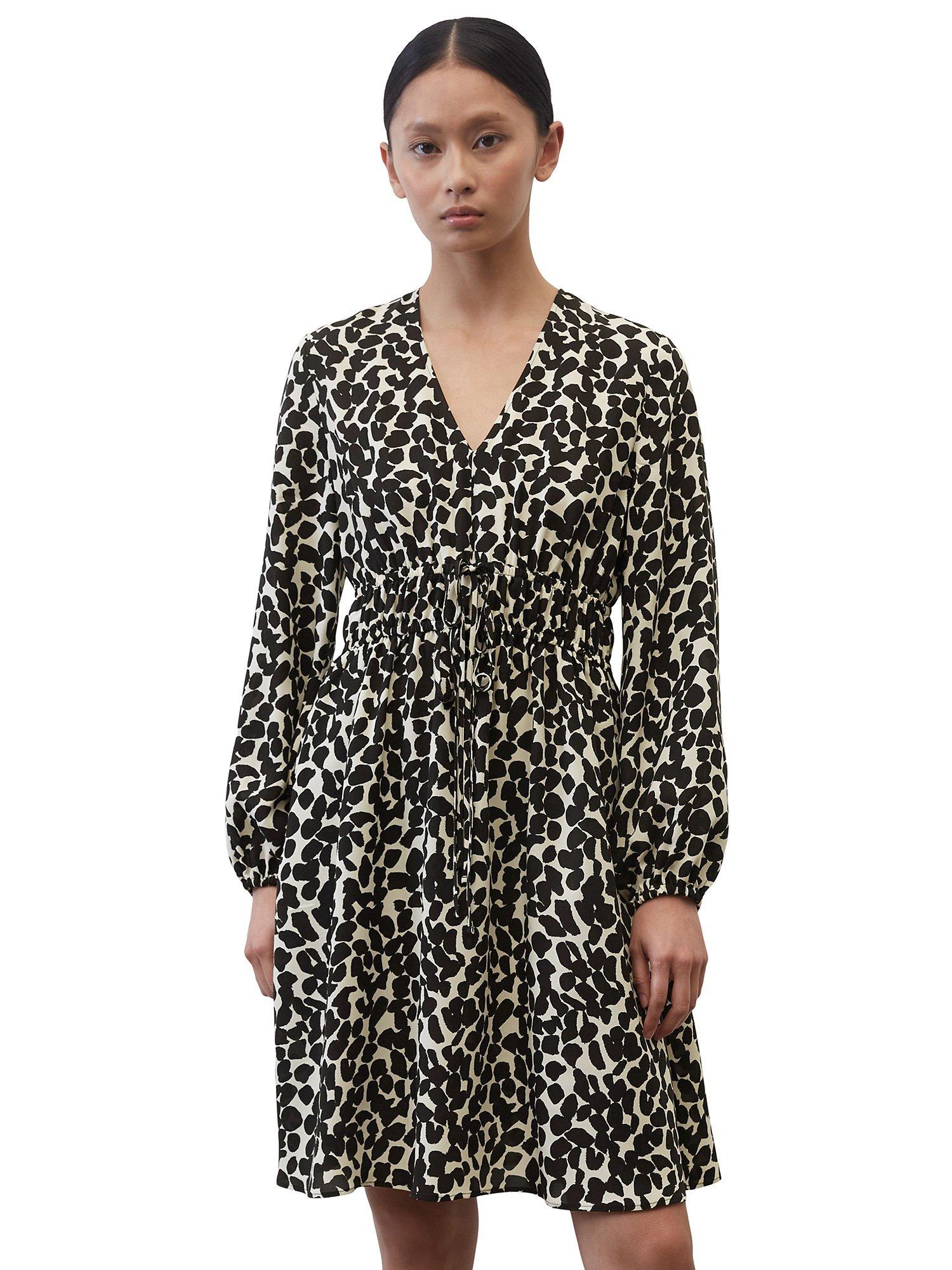 Marc O'Polo Printed Mini Dress, Black/White