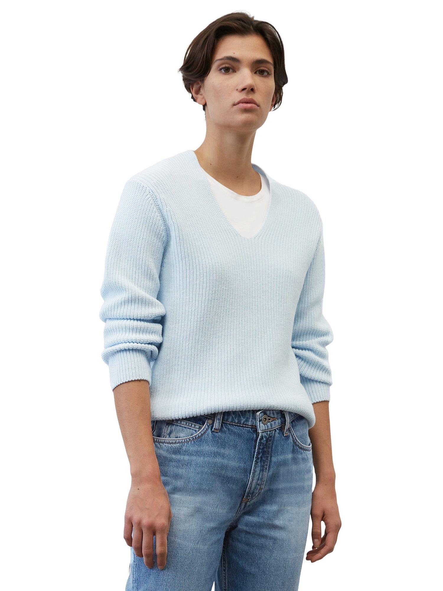 Marc O'Polo Cotton V-Neck Jumper