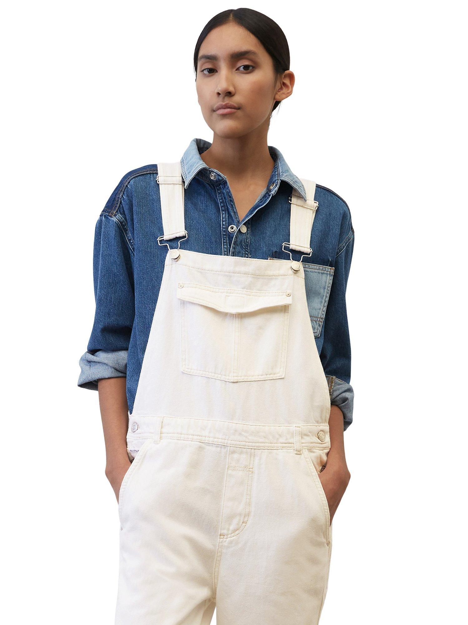 Marc O'Polo Denim Dungarees, Bright White