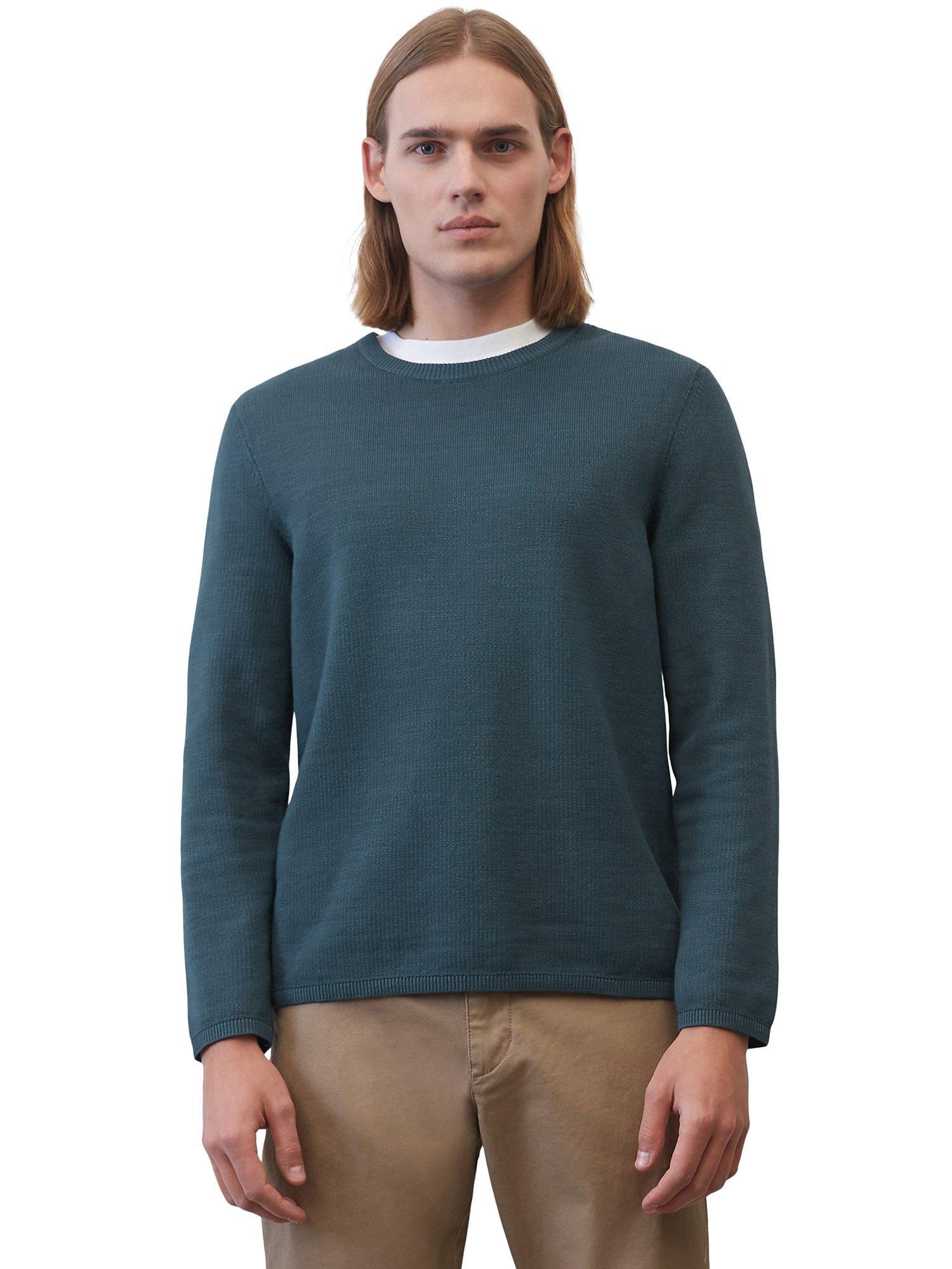 Marc O'Polo Crew Neck Cotton Jumper, Moon Stone
