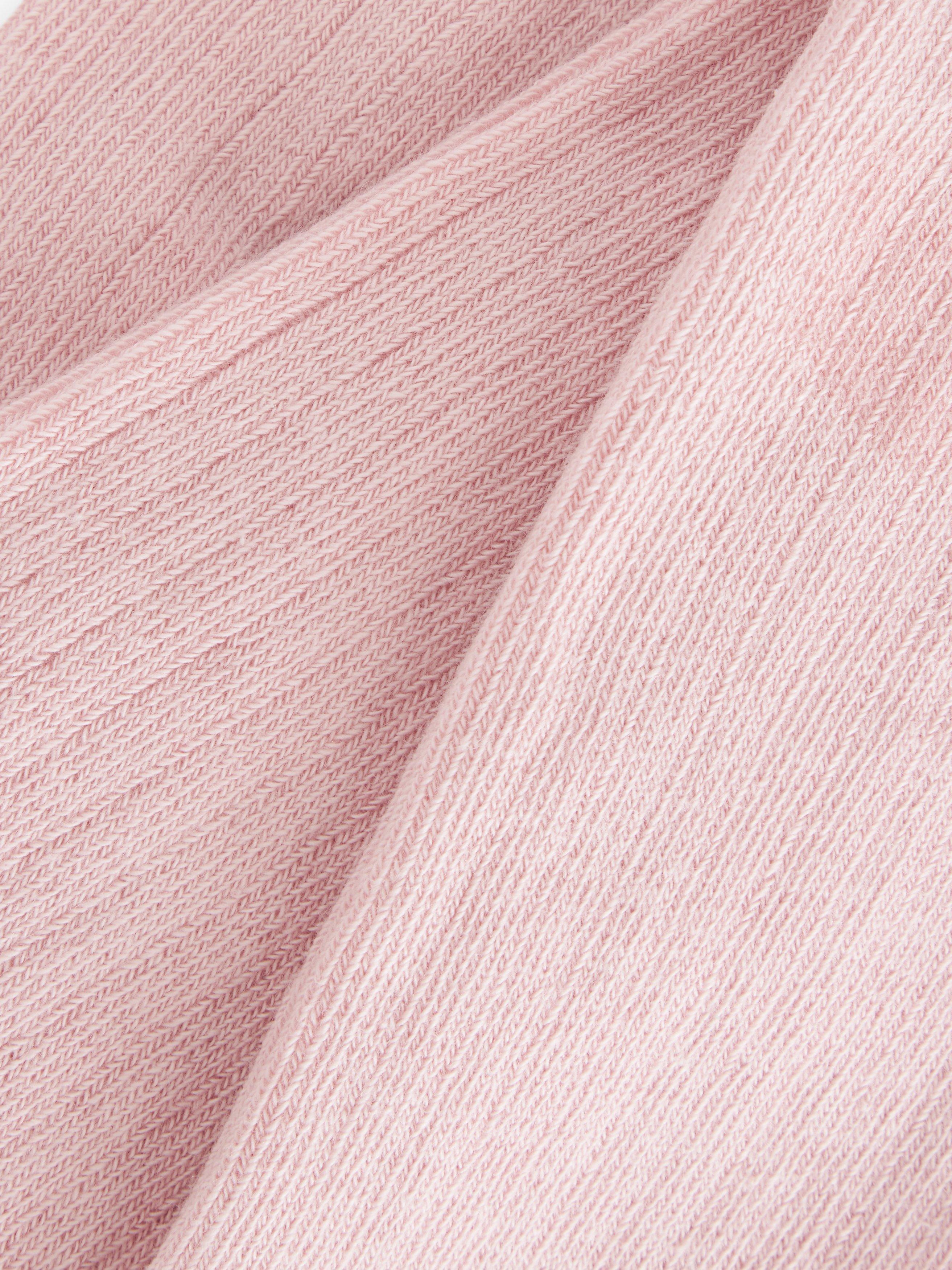 Product image 2 of 2, which shows John Lewis Kids' Ribbed Tights, Light Pink, 3-4 years