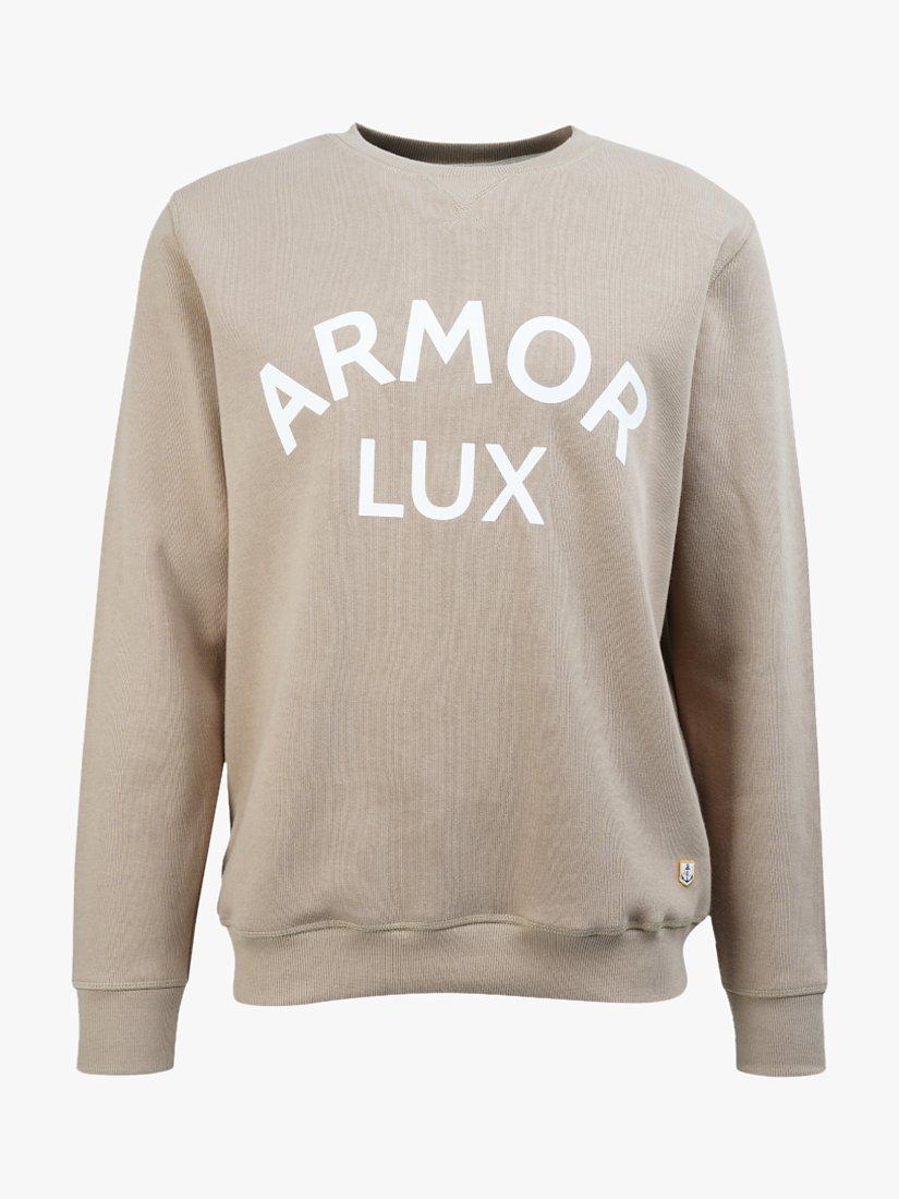Armor Lux Crew Logo Sweatshirt, Mouflon