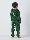 John Lewis Kids' Crocodile Onesie, Green