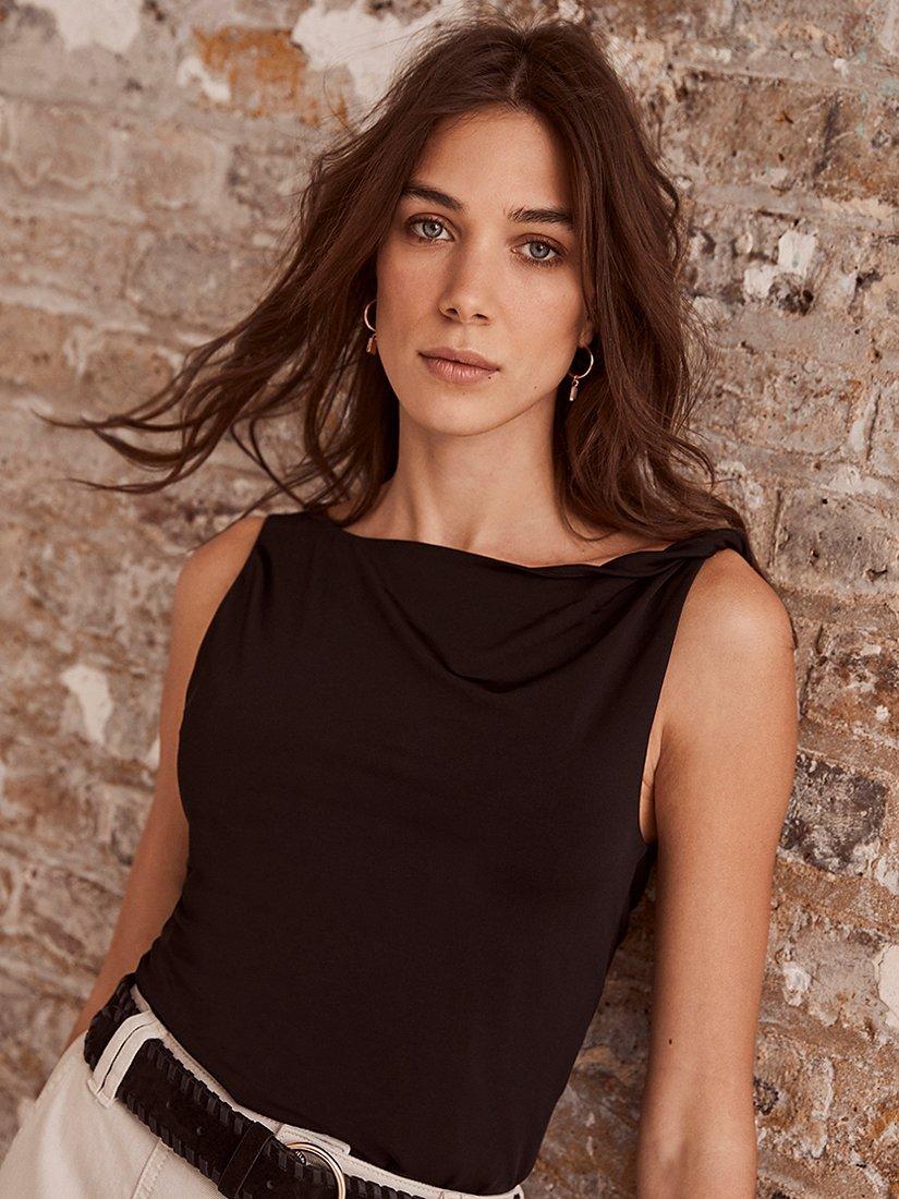 Mint Velvet Asymmetric Twist Top