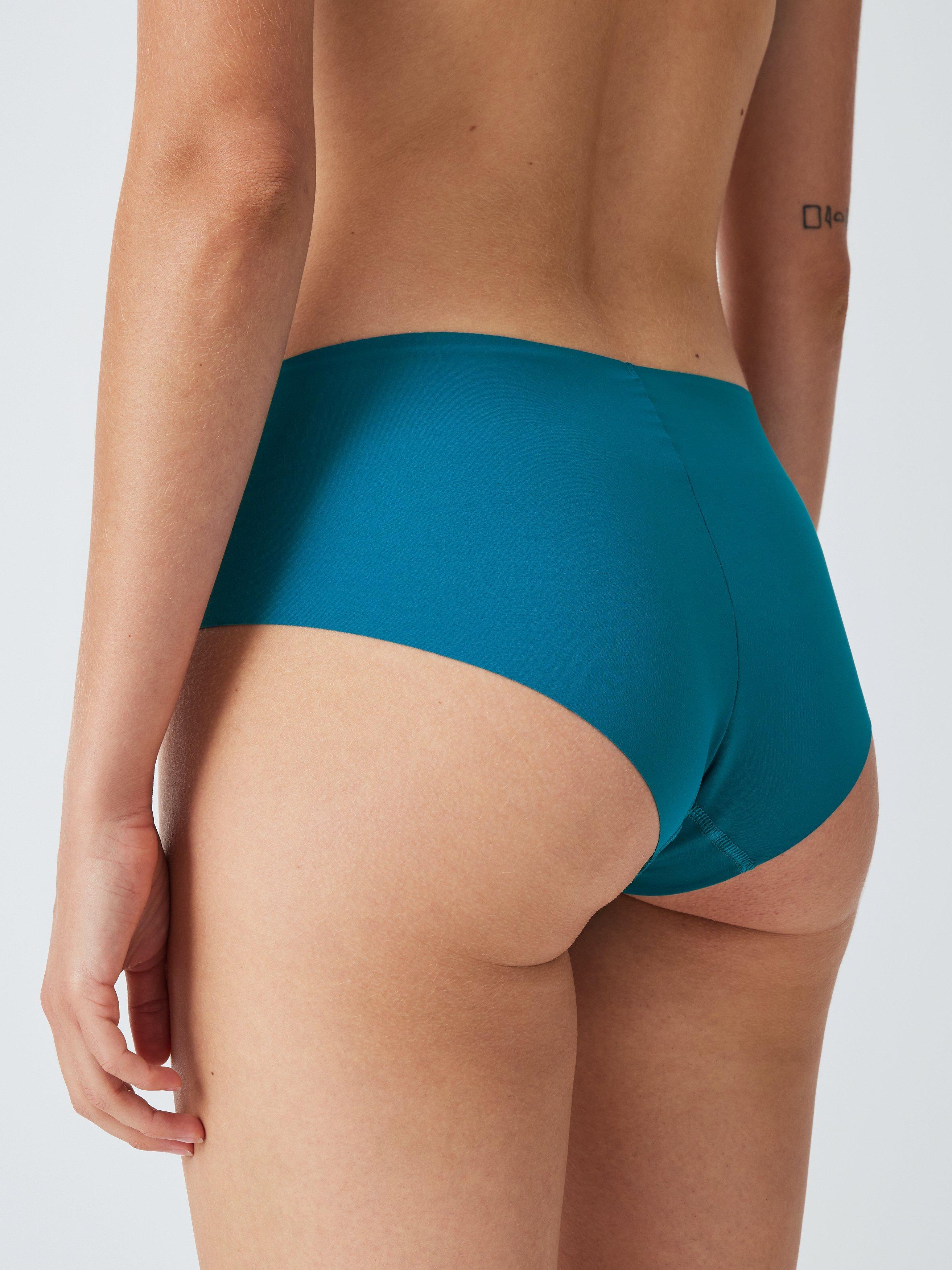 Product image 3 of 5, which shows John Lewis ANYDAY No VPL Short Knickers, Pack of 3, Teal/Mint/Navy, 16