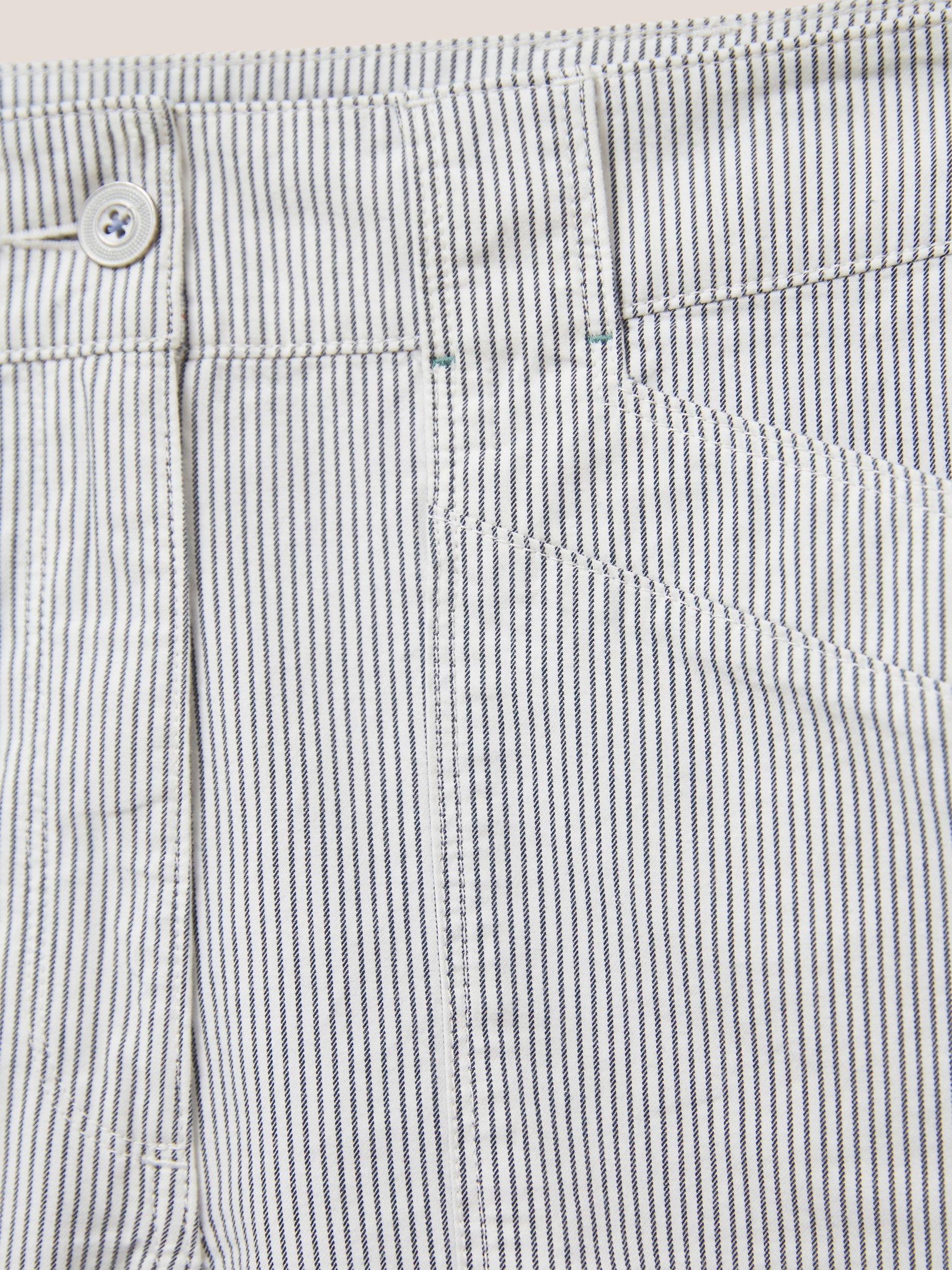 White Stuff Tessa Chino Shorts, Ivory Multi, 24