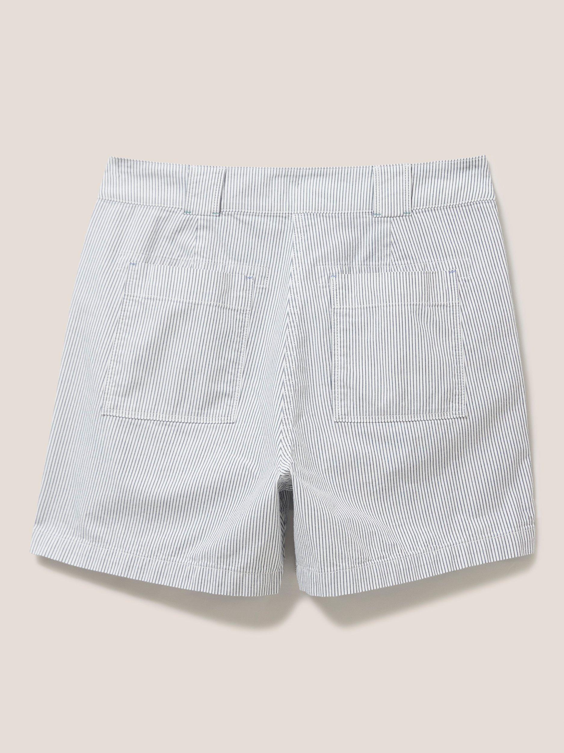 White Stuff Tessa Chino Shorts, Ivory Multi, 24
