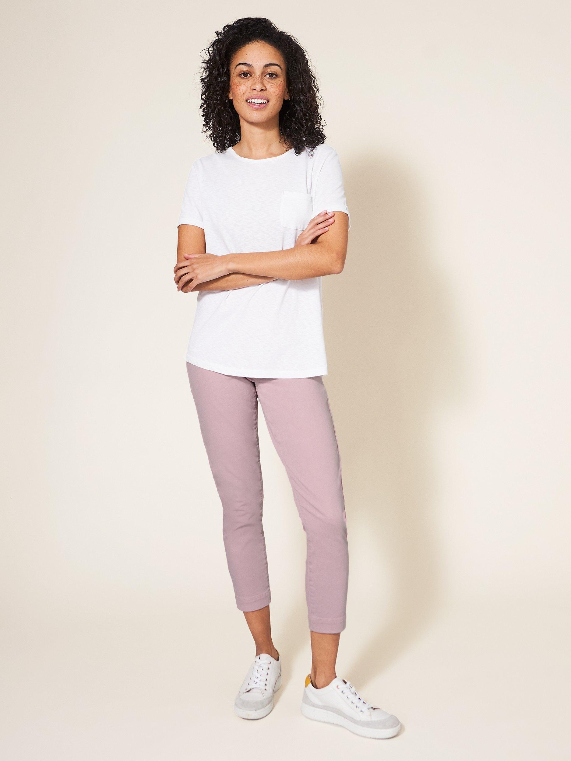 White Stuff Janey Cropped Jeggings, Dusty Pink