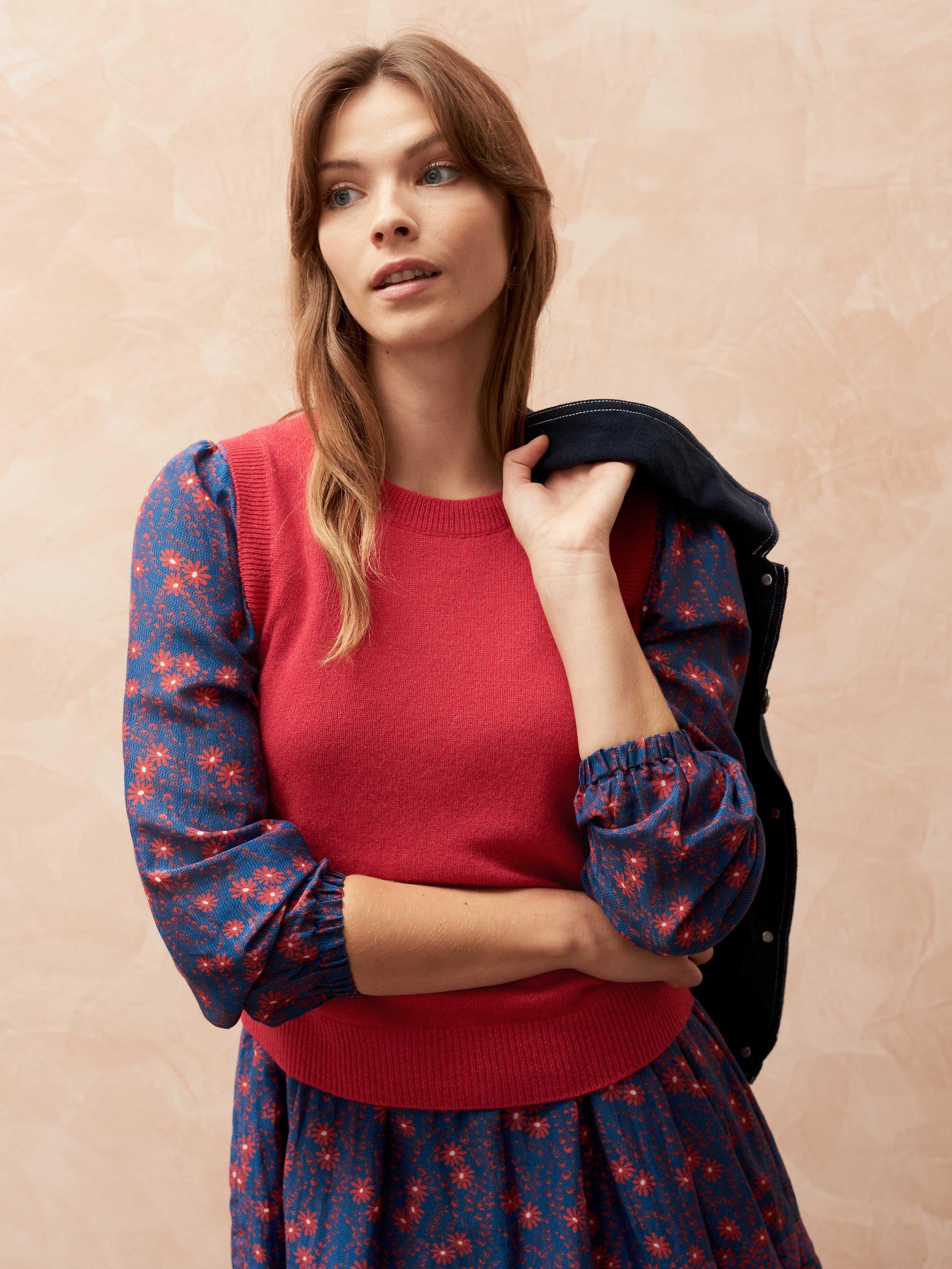 Brora Cashmere Tank Top, Cherry