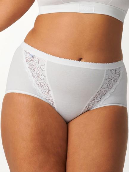 sloggi Chic Lace Maxi Briefs, Pack of 4 - view 2, White