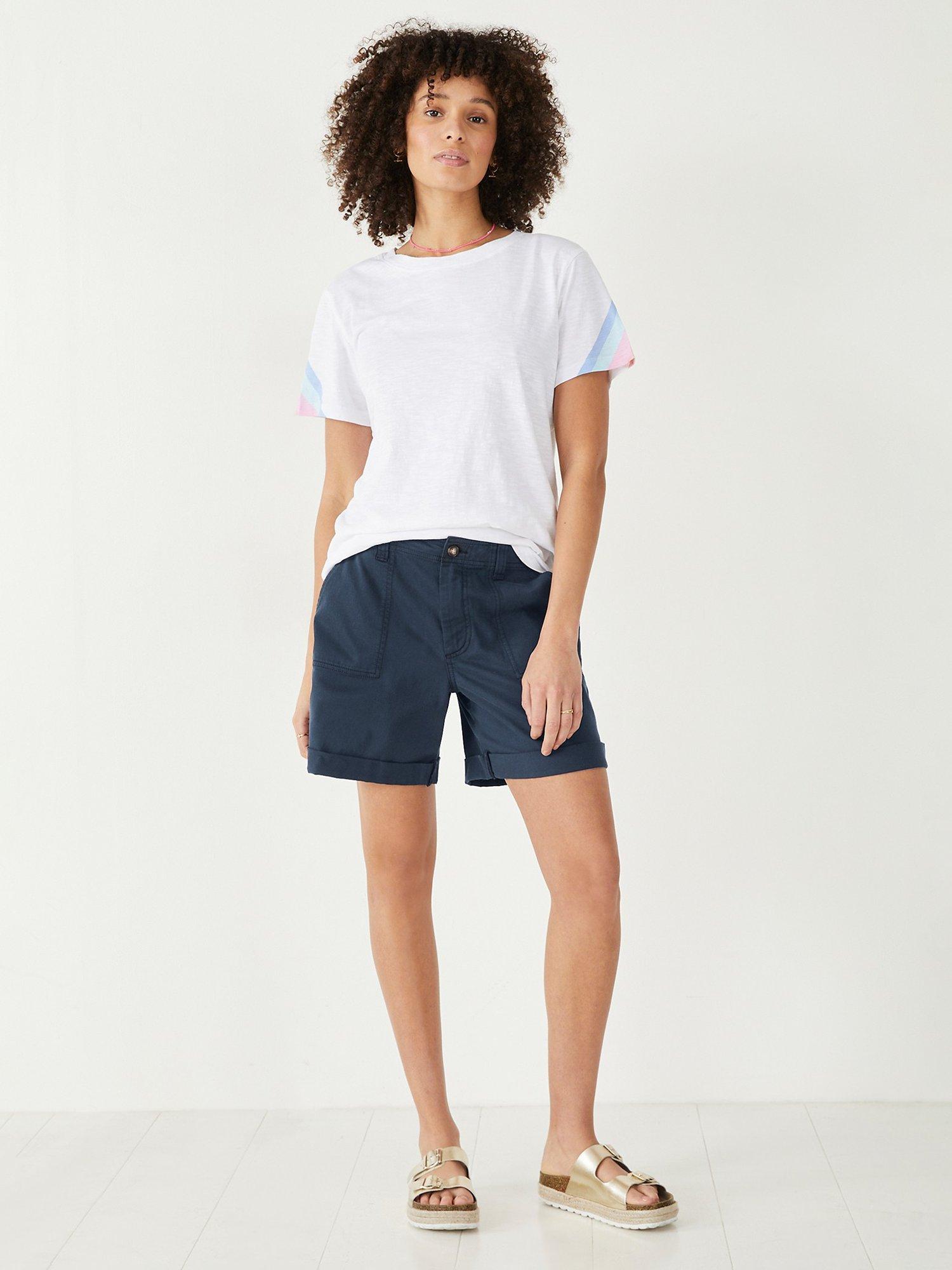 Product image 2 of 5, which shows HUSH Long Chino Shorts, Midnight Navy, 4
