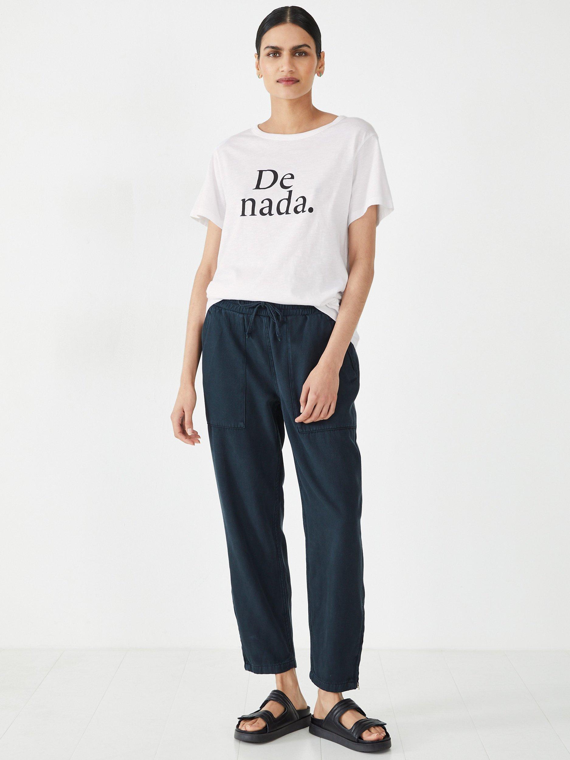 HUSH Hayden Twill Trousers, Midnight Navy