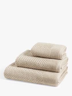 John Lewis Cotton Hemp Towels, Oatmeal