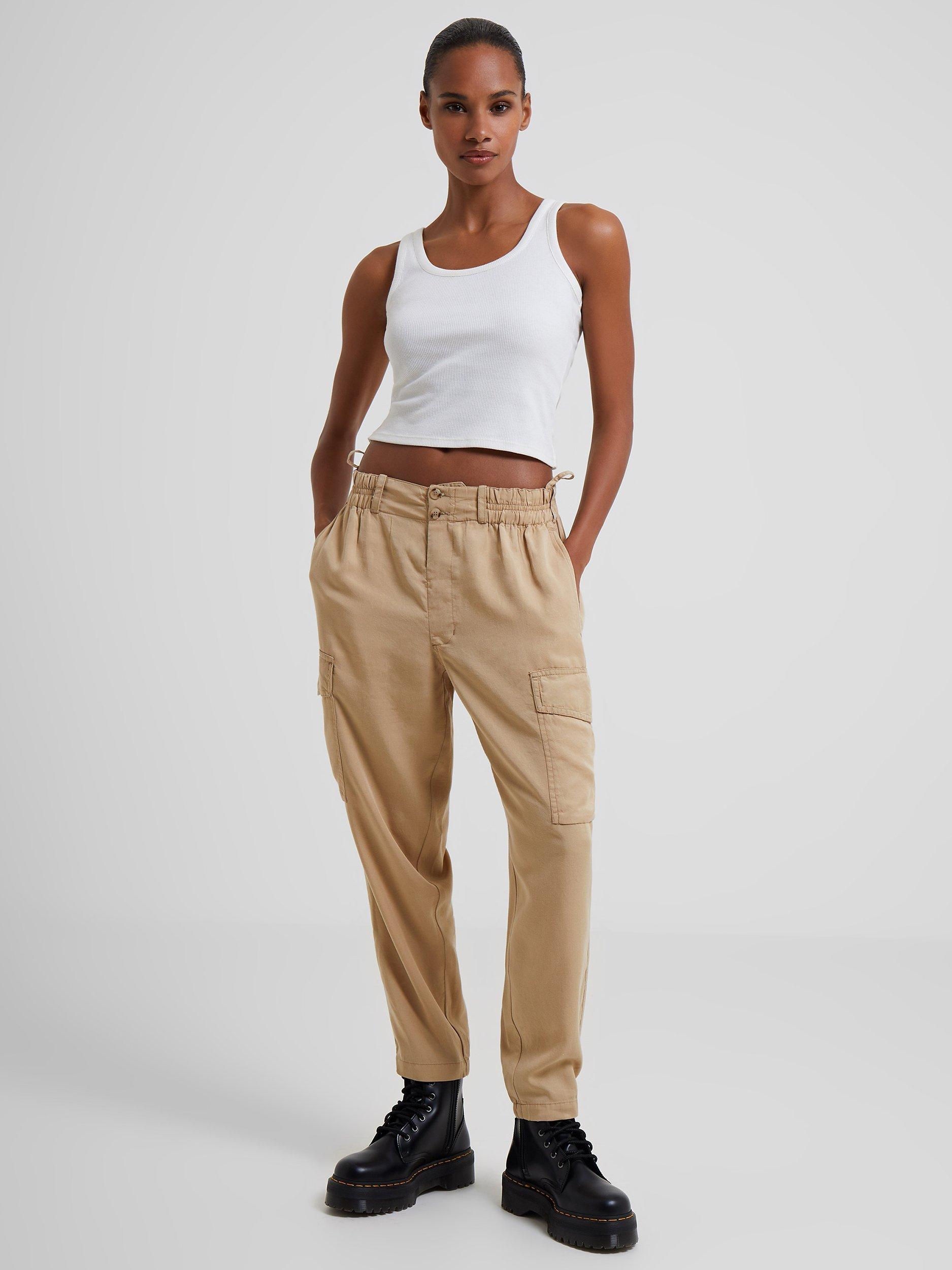 French Connection Elkie Twill Combat Trousers, Incense