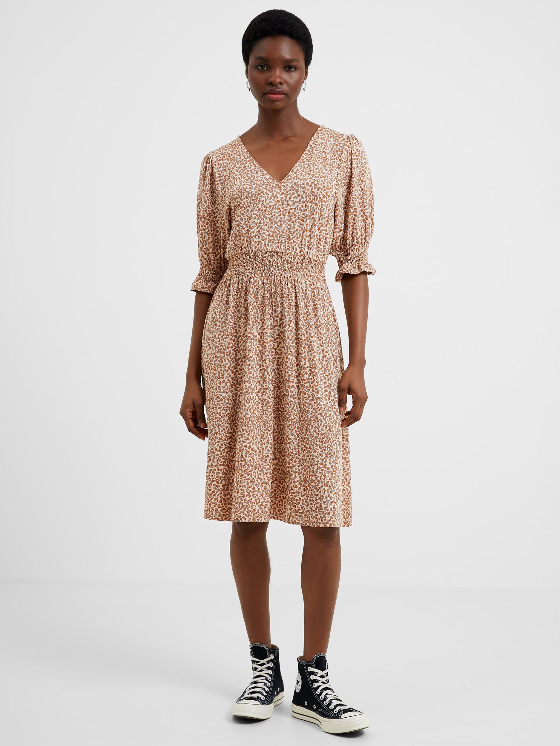 French Connection Meadow Cadie Ditsy Print Dress, Shifting Sand