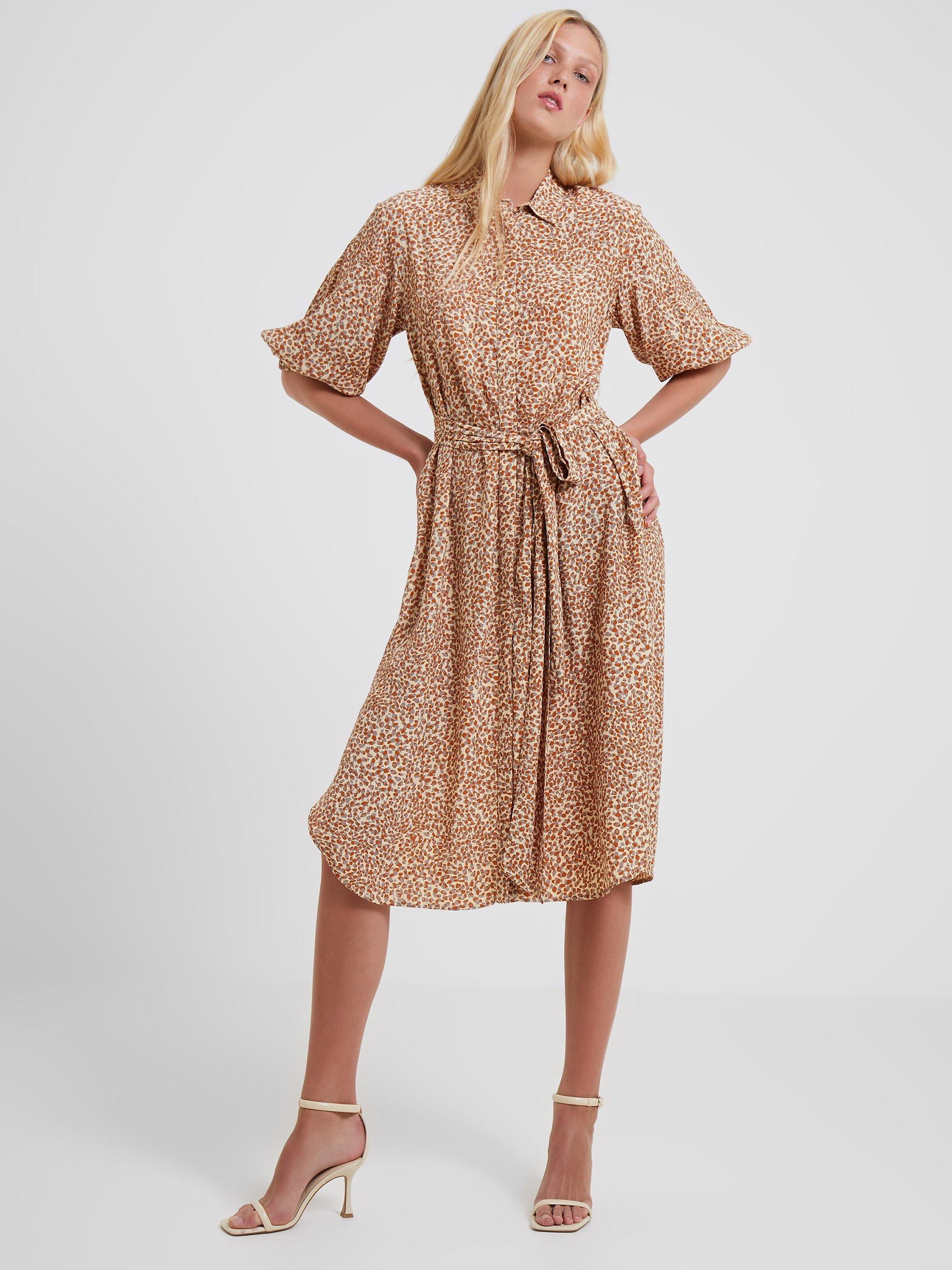 French Connection Cadie Delph Drape Shirt Dress