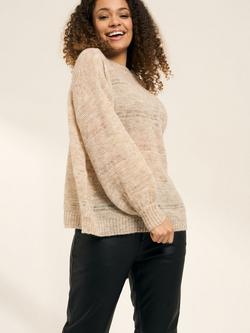 Truly Open Knit Wool Blend Jumper, Oatmeal