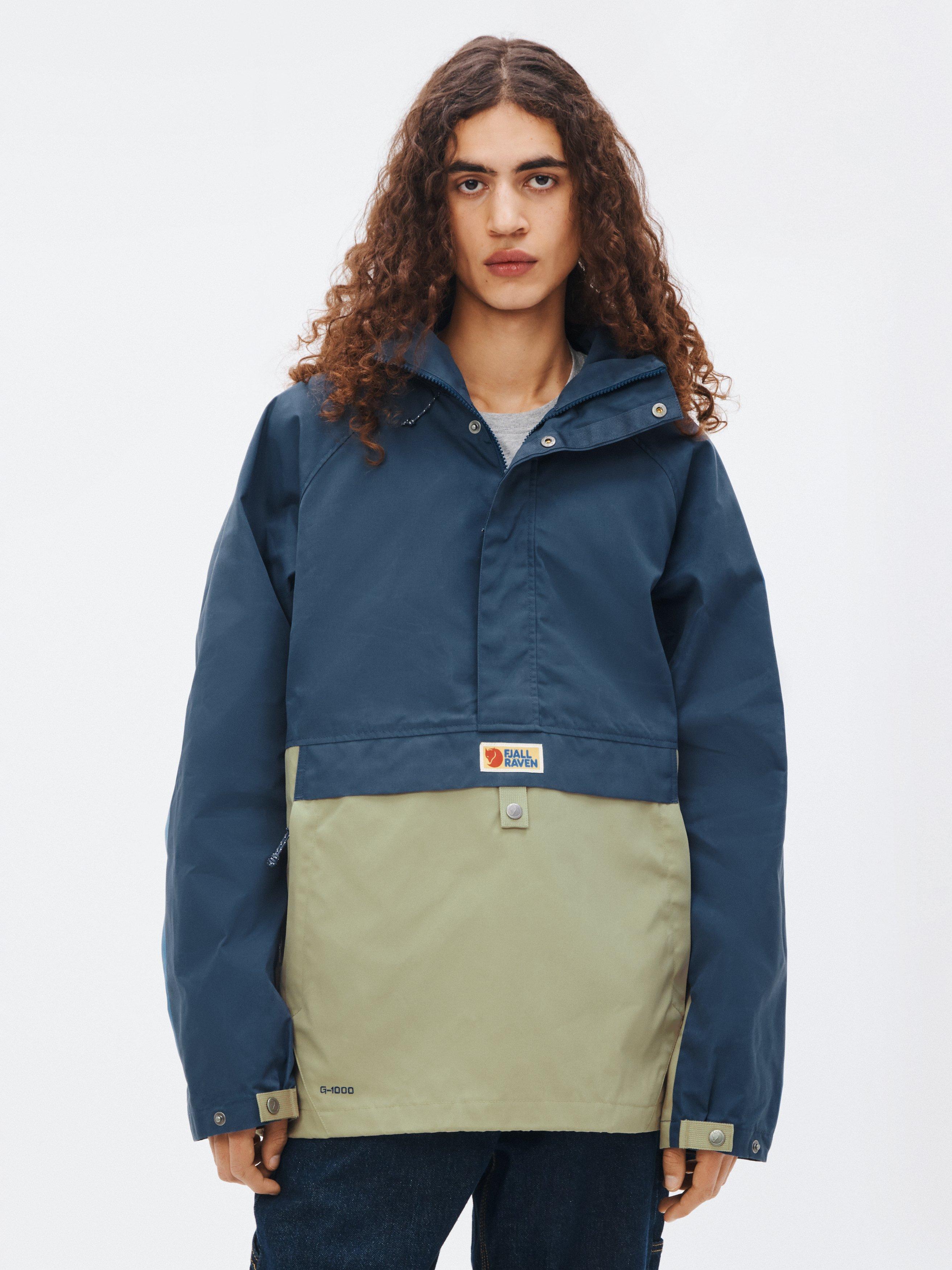Fjällräven Vardag Anorak Colour Block Jacket, Uncle Blue