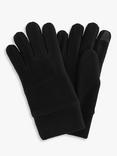 John Lewis ANYDAY Fleece Gloves, Black