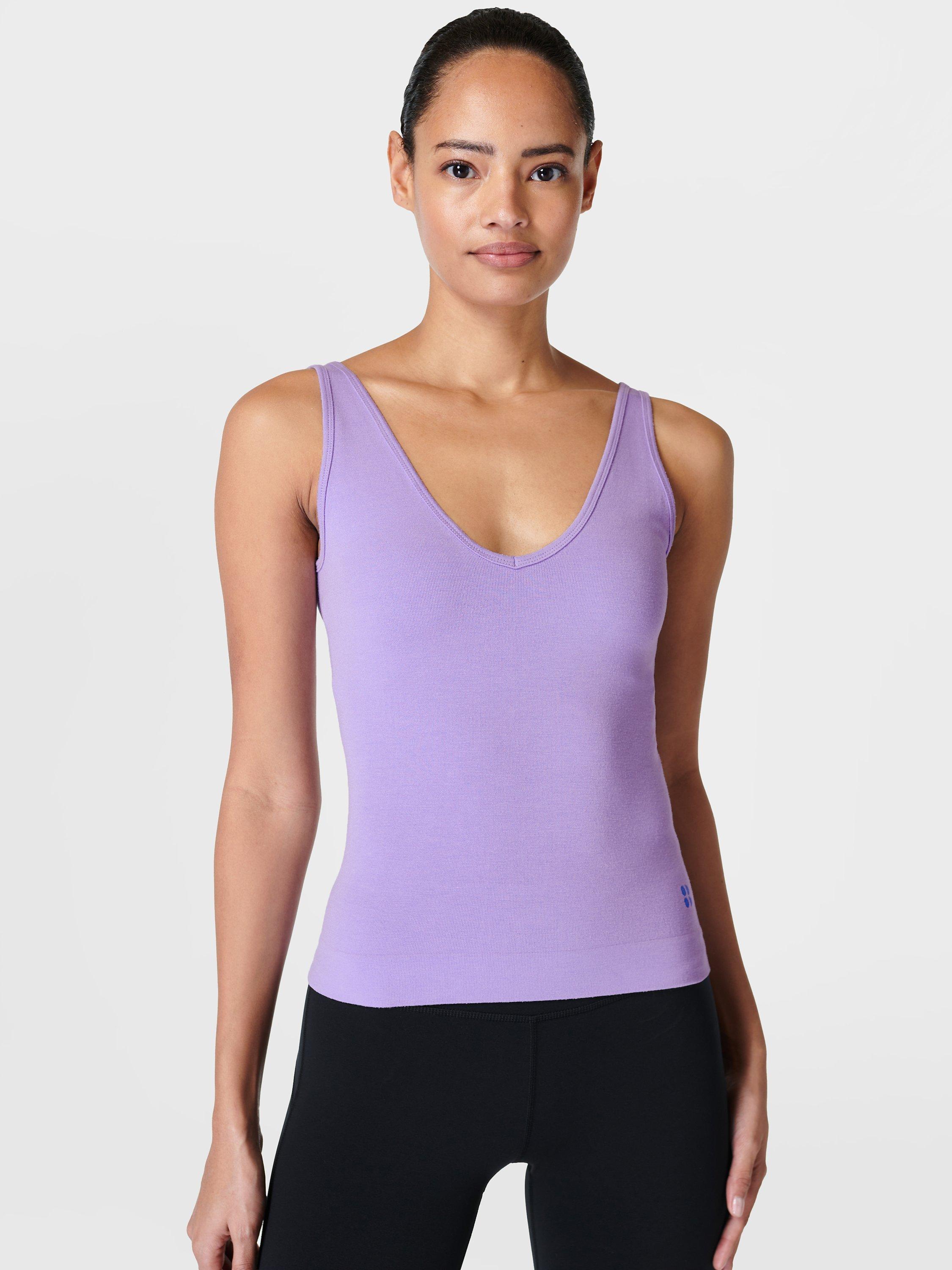 Sweaty Betty Unwind Seamless Tank Top, Afterglow Purple