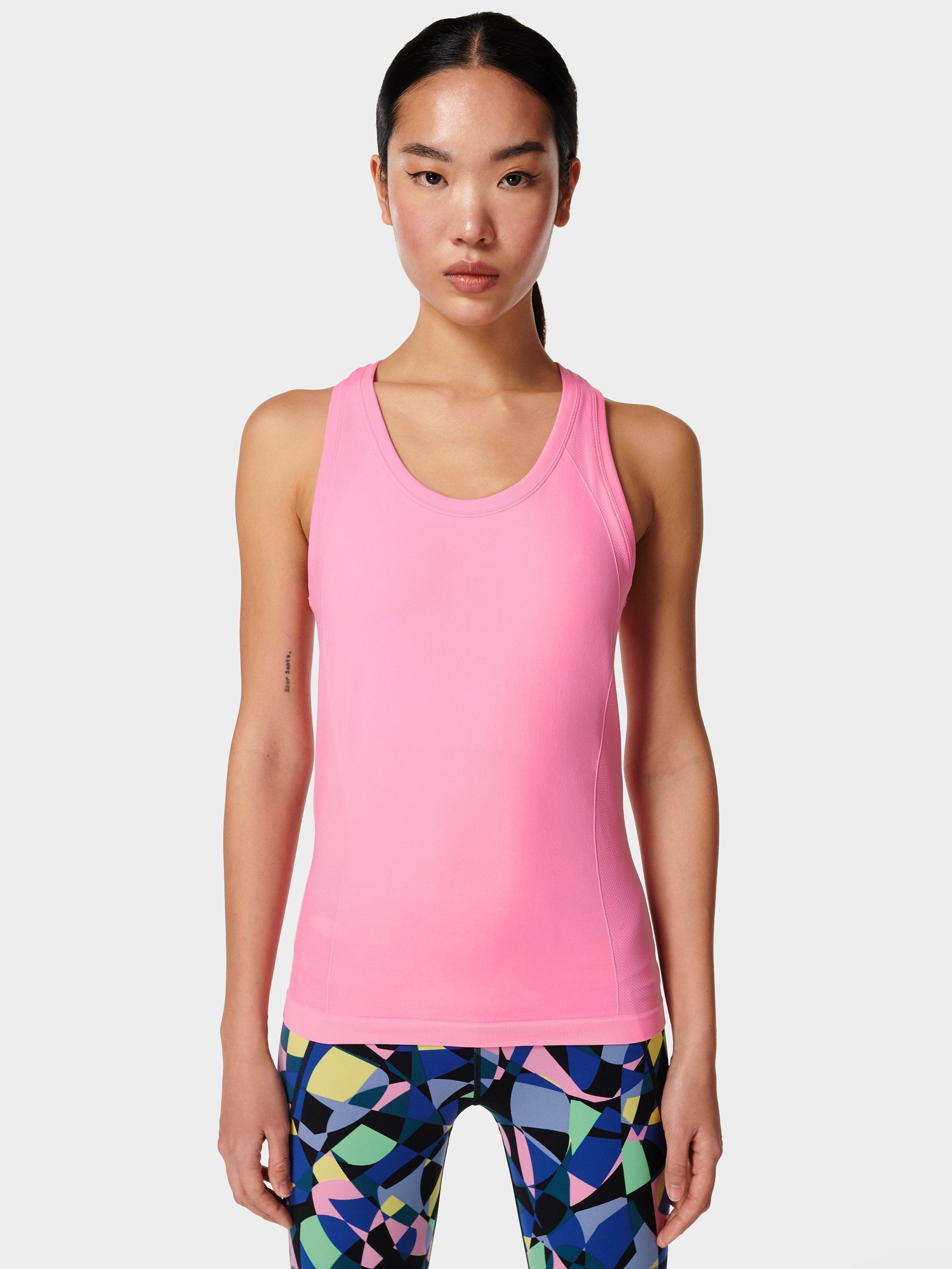 Sweaty Betty Athlete Seamless Gym Vest, Sparkling Pink