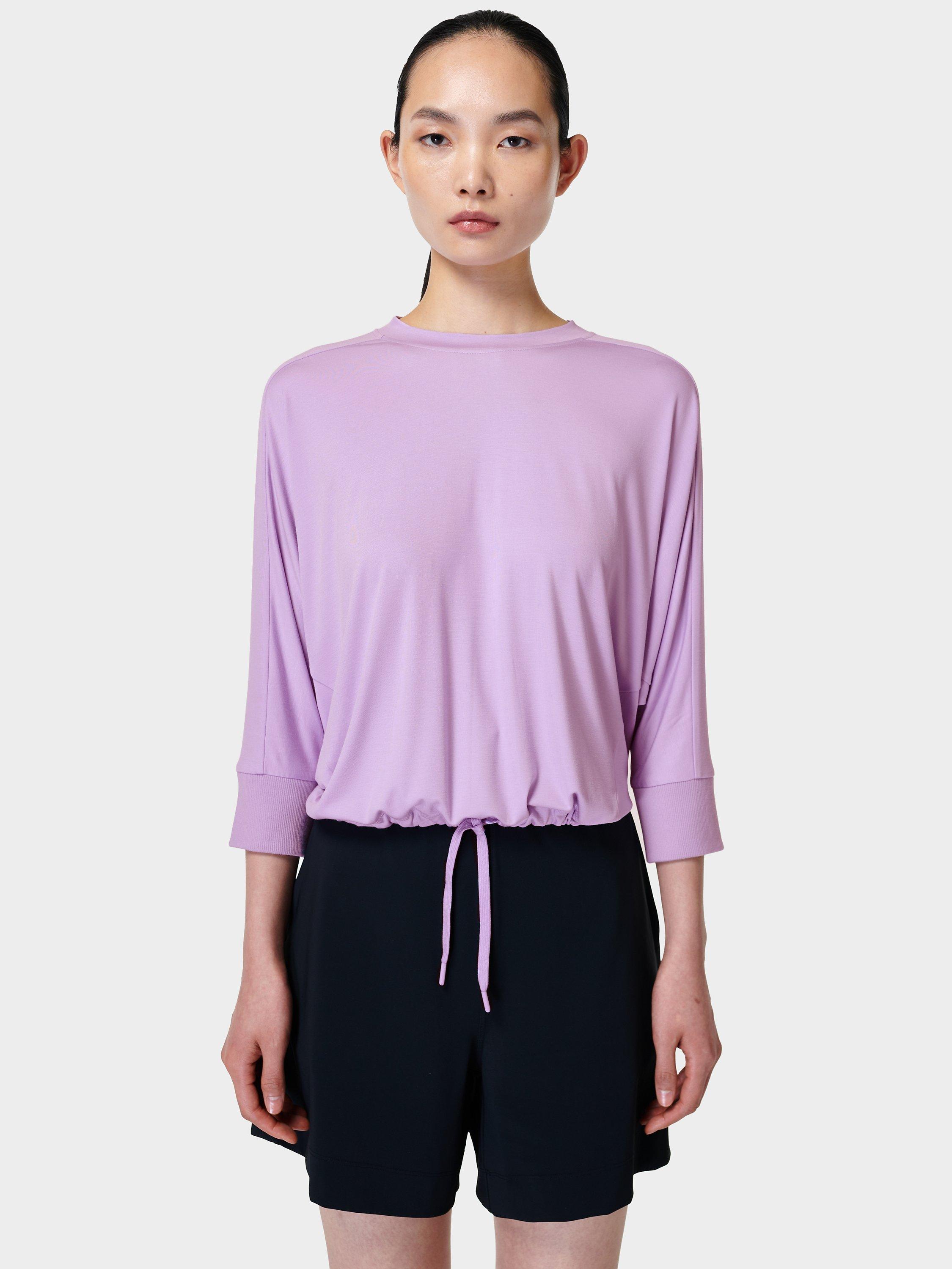 Sweaty Betty Tori Drawstring Top, Prism Purple