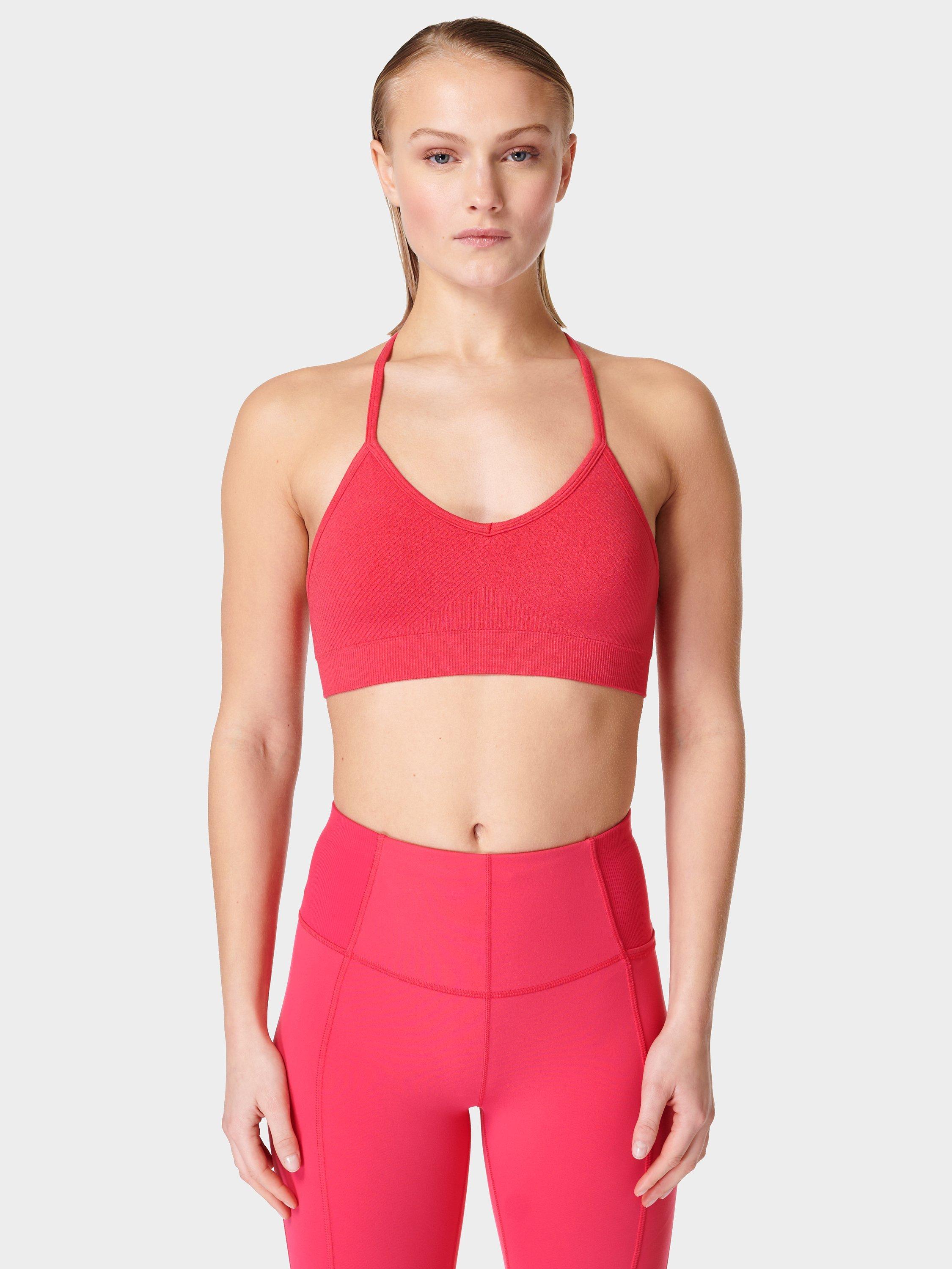 Sweaty Betty Mindful Seamless Sports Bra, Glow Pink