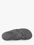 totes SOLBOUNCE Toe Post Sandals, Grey Leopard