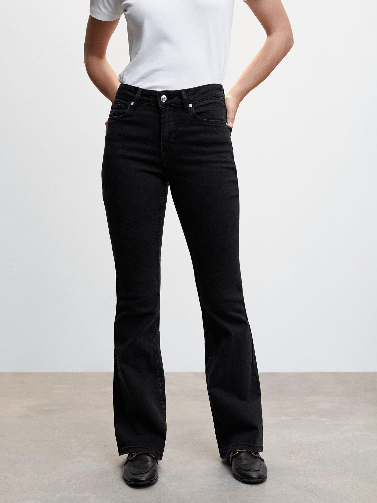 Mango Flare Jeans, Grey
