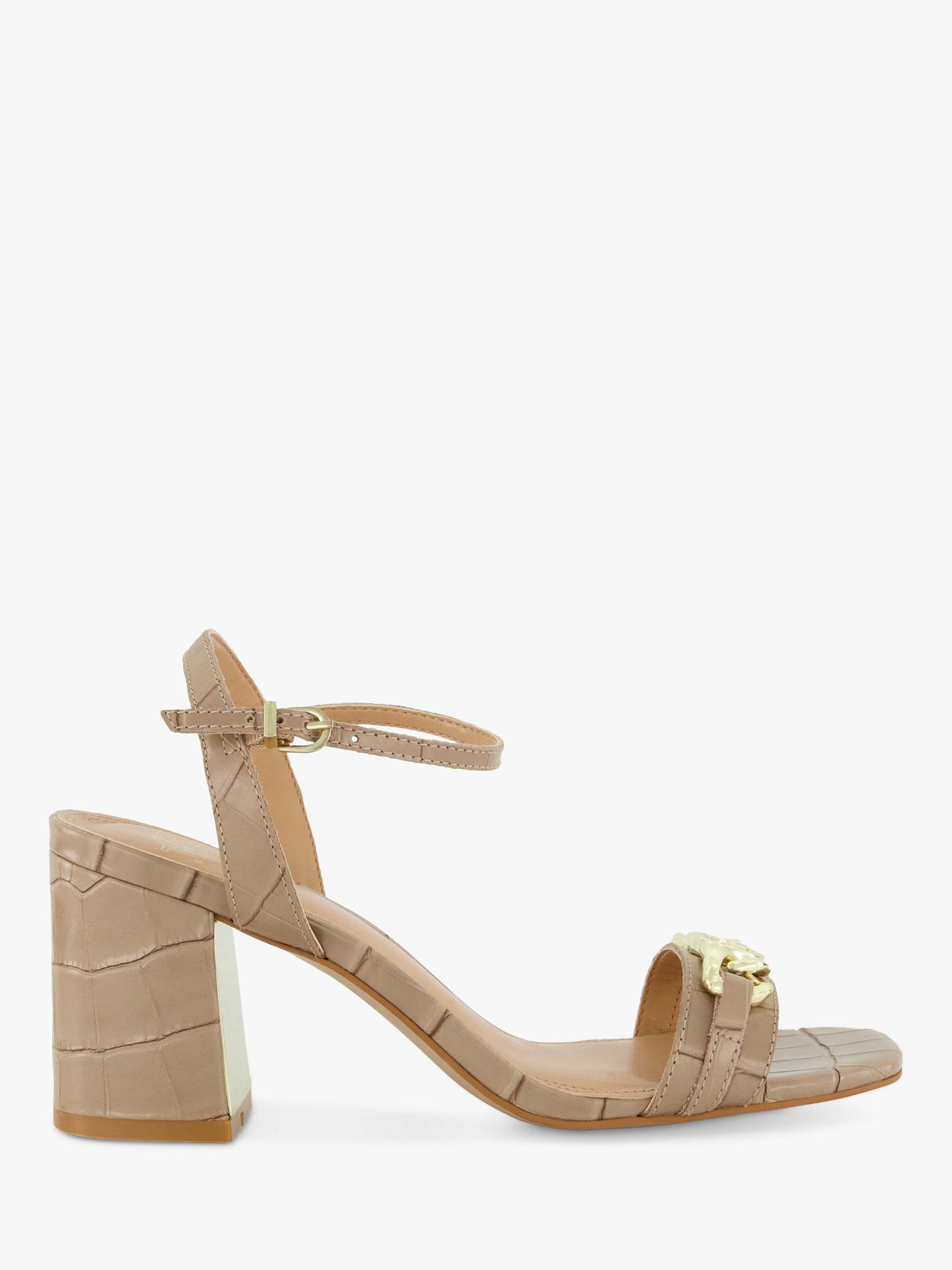 Dune block heel sandals best sale