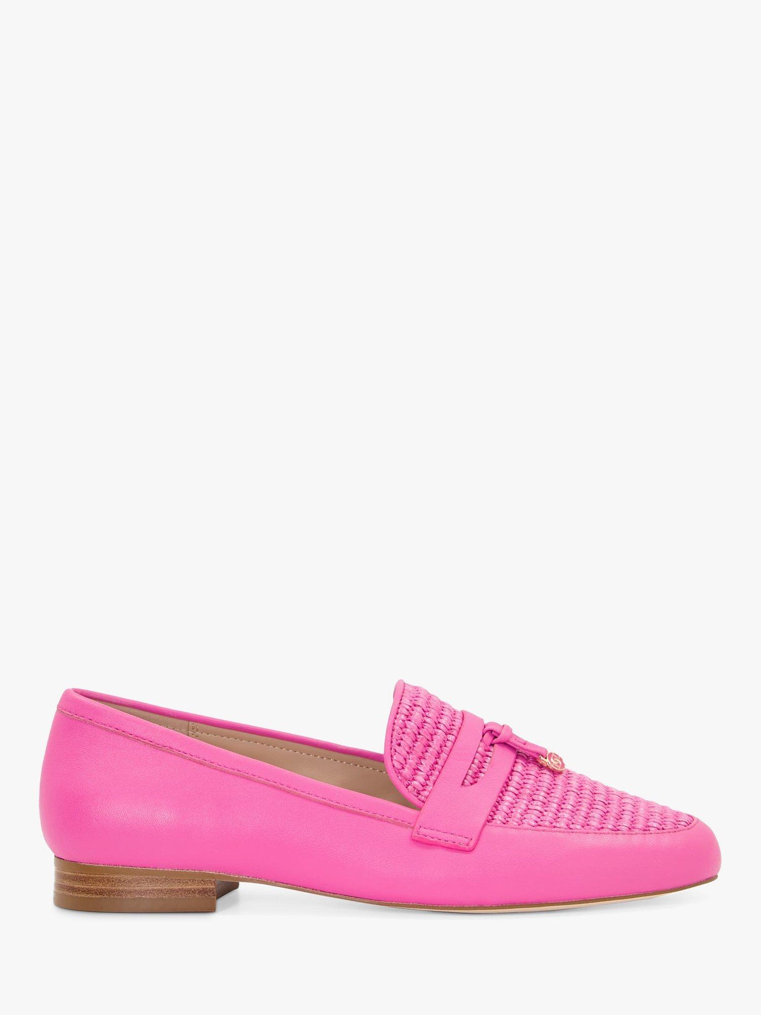 Dune Gallivant Leather Loafers, Pink