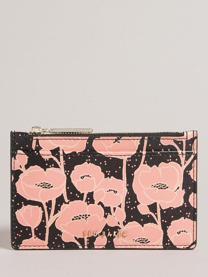 Ted Baker Poppsi Small Leather Zip Purse, Black