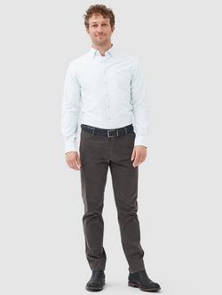 Rodd & Gunn Gunn Oxford Cotton Mid Check Slim Fit Long Sleeve Shirt - view 2, Cornflower