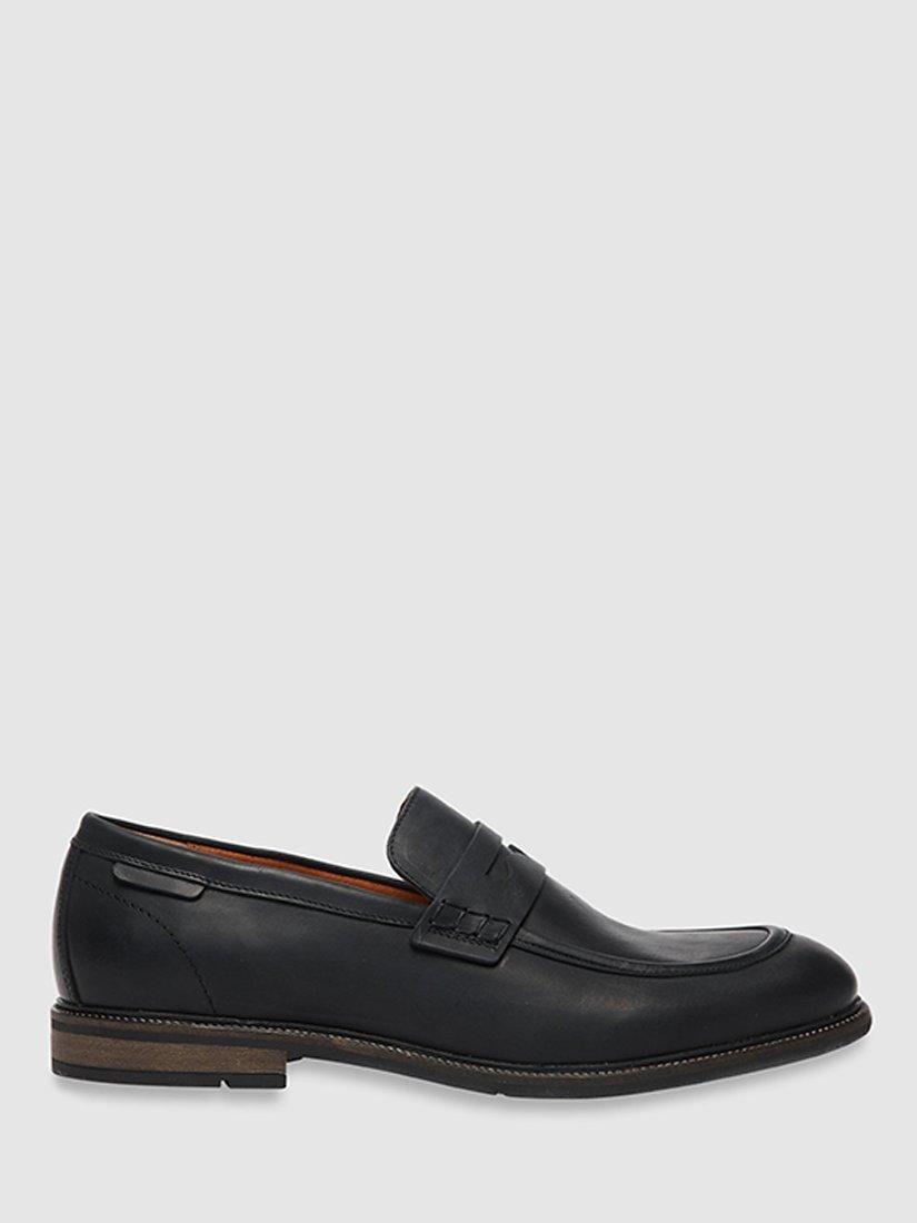 Rodd & Gunn Portobello Slip On Leather Moccasins, Nero