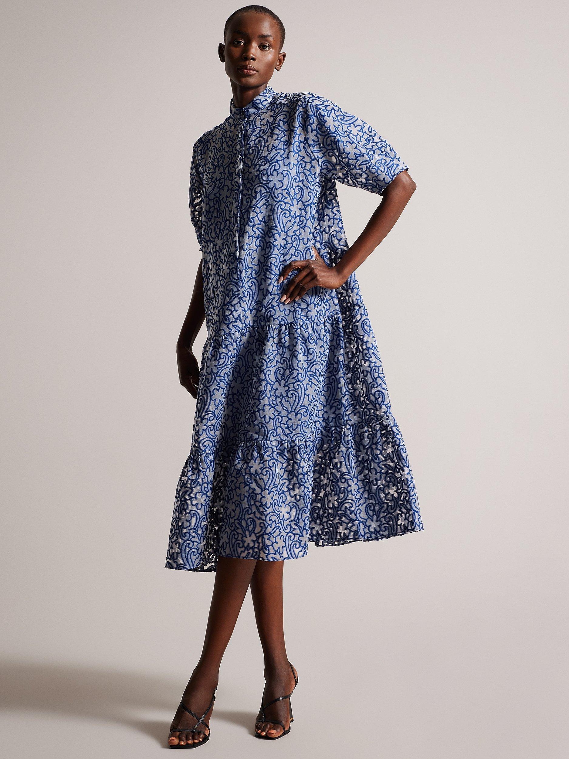 Ted Baker Camriyn Shirt Dress, Blue/Multi