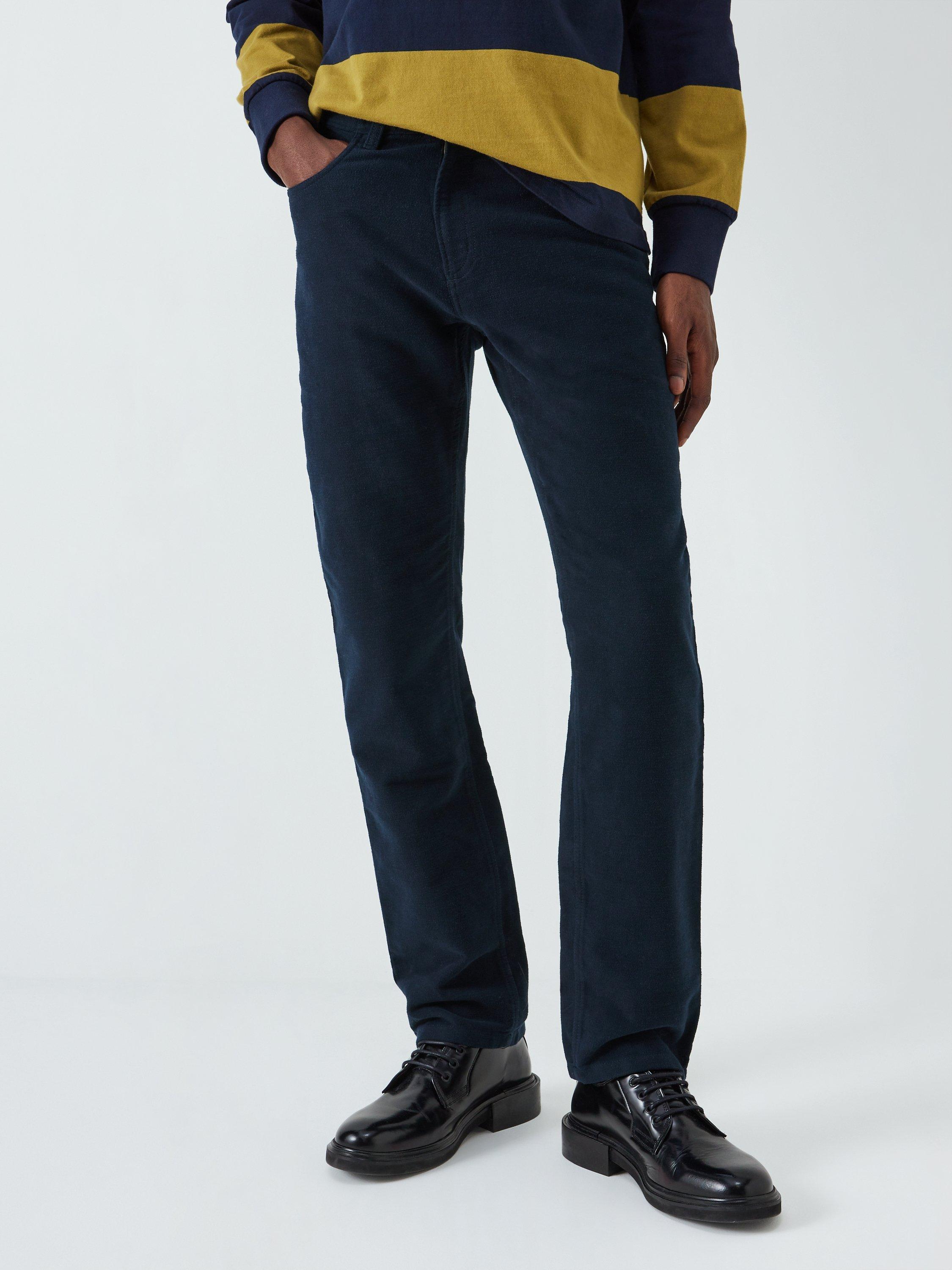John Lewis Moleskin Cotton Jeans, Navy