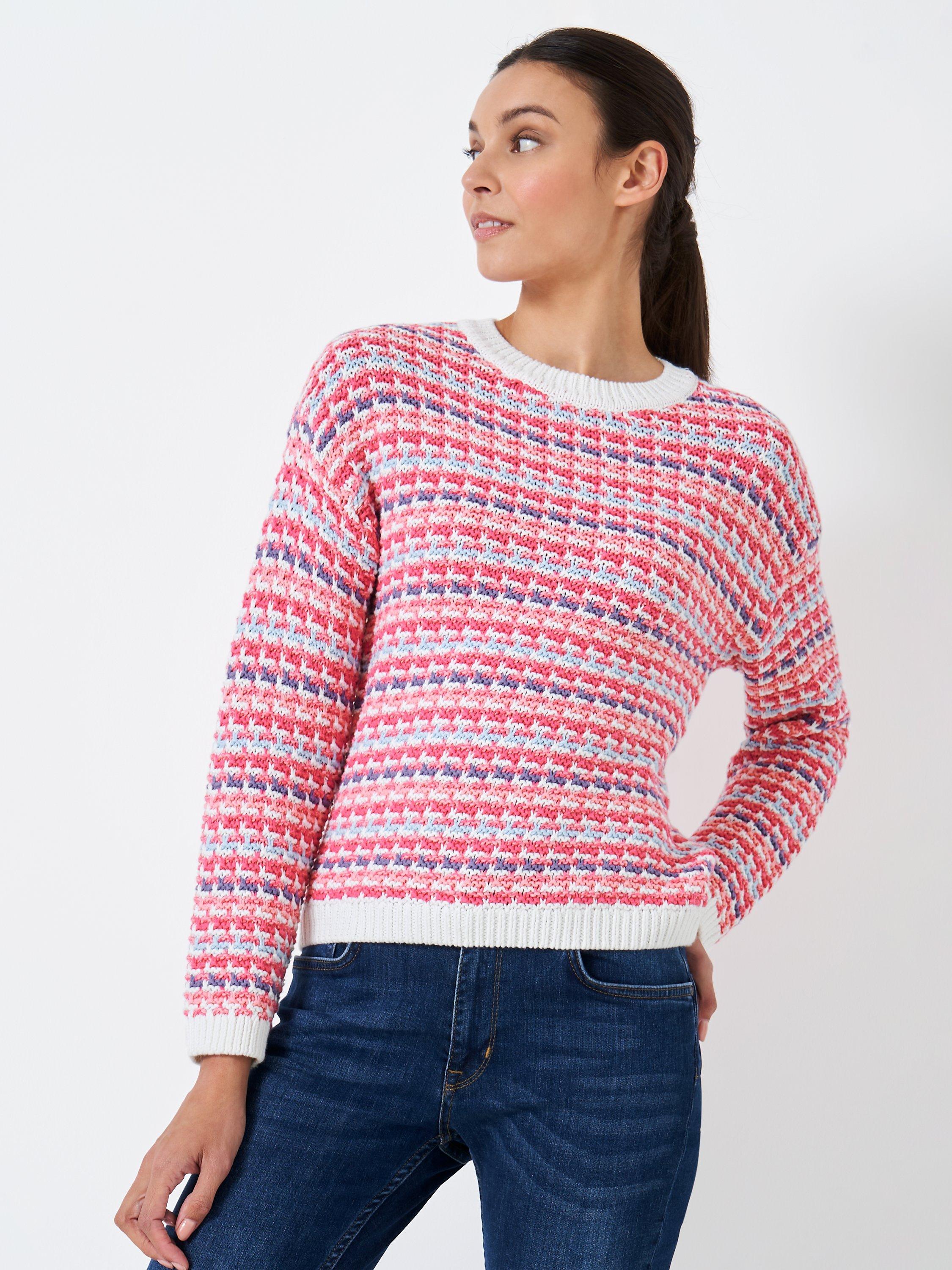 Crew Clothing South Sands Knitted Jumper, Pink