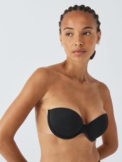 John Lewis Winged Boost Strapless Backless Bra, Black